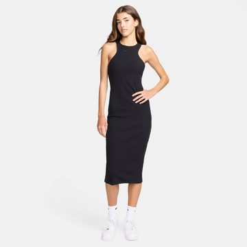 Nike Sportswear Jerseykleid Damen Midikleid CHILL KNIT schmale Passform (1-tlg)