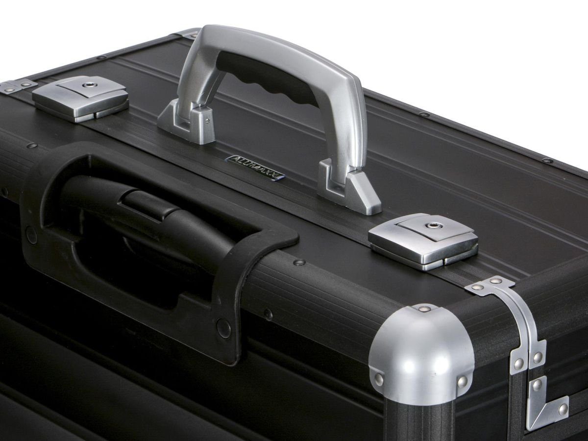 ALUMAXX Aktenkoffer schwarz Koffer, Rollen, Pilotenkoffer, Business-Koffer Pandora, 4