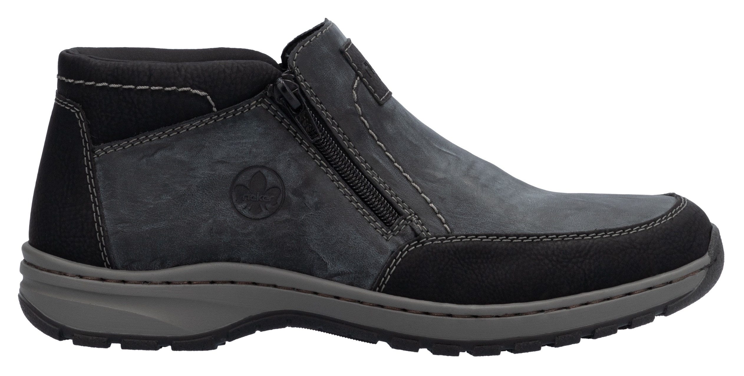 Rieker Winterboots, Winterstiefelette, Halbschuh mit beidseitigen Reißverschlüssen
