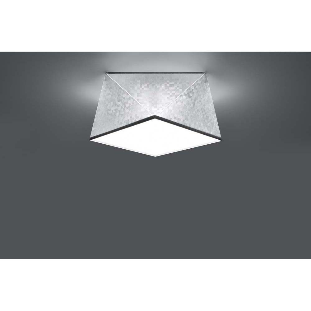 nicht Deckenleuchte, Wohnzimmer Esszimmer Leuchtmittel Silber modern Deckenlampe PVC Deckenleuchte inklusive, etc-shop