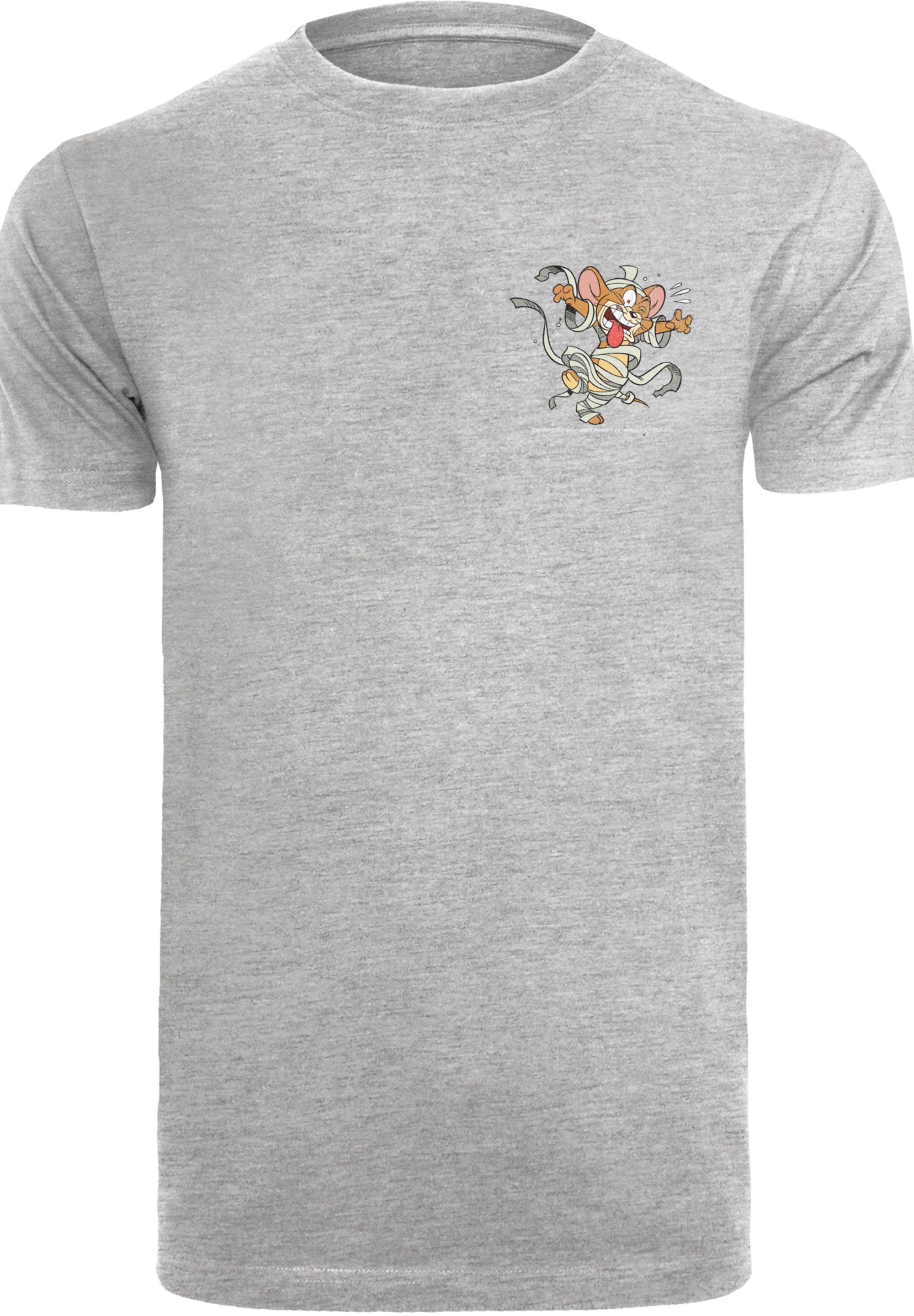 F4NT4STIC T-Shirt Tom und Jerry heather Jerry Faux grey Pocket Print Mummy