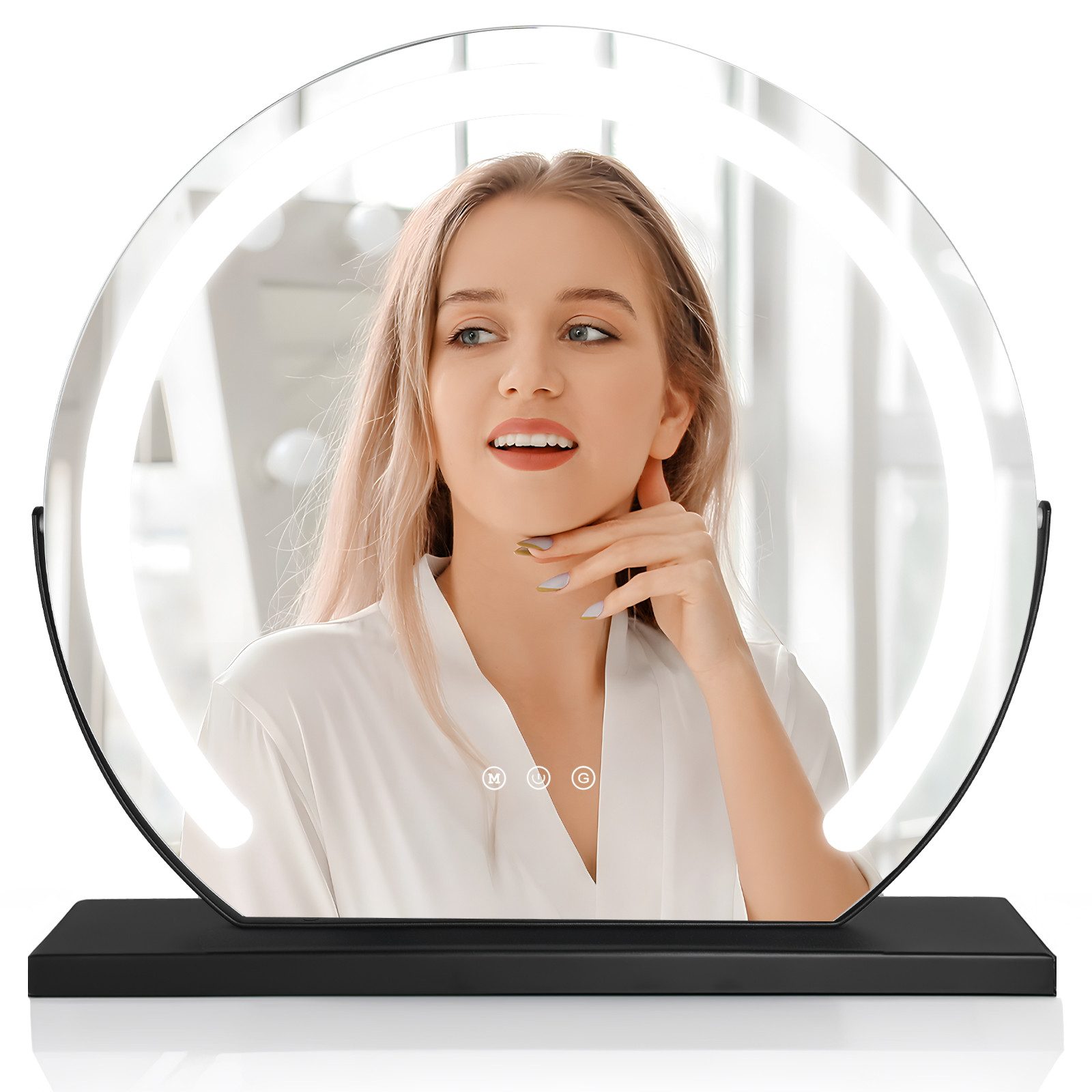 MCURO Kosmetikspiegel Schminkspiegel mit Beleuchtung für Schminktisch (Schw günstig online kaufen