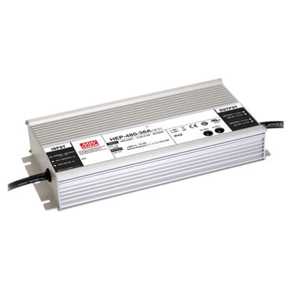 MeanWell "HEP-480-48A" 48V, 480W, wassergeschützt, Hochvolt, IP65 LED Trafo