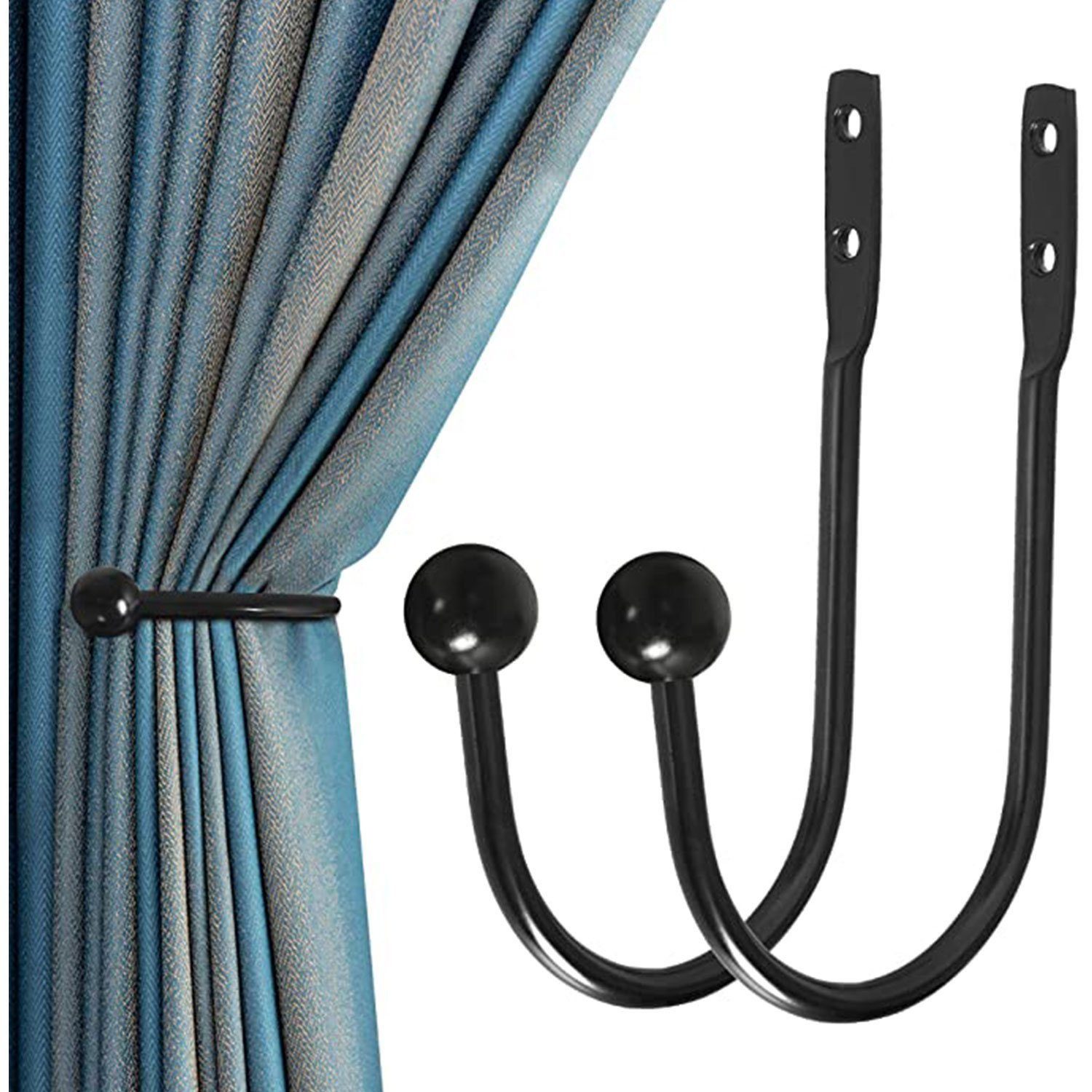 BYSURE Gardinenstangenhalter, (2-St) günstig online kaufen
