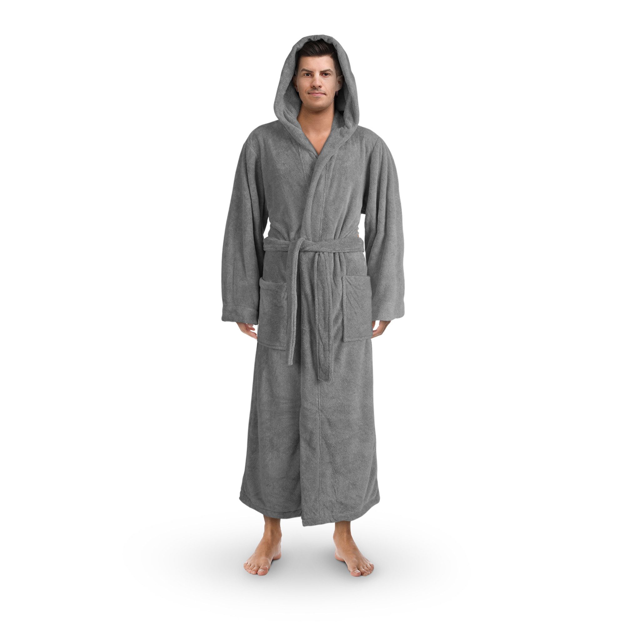 Bestlivings Herrenbademantel Hemmy Morgenmantel, Kapuze, Bindegürtel, Luxur günstig online kaufen