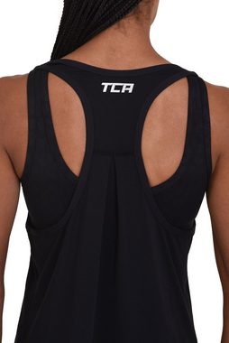 TCA Sporttop TCA Damen 2-in-1 Training Tanktop und BH - Schwarz, S (1-tlg)