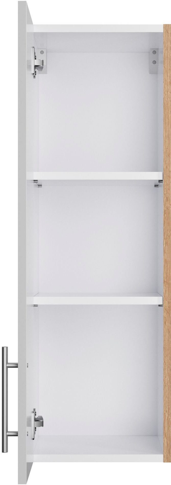 OPTIFIT Hängeschrank Ahus Breite 30 cm | wildeiche hellgrau Nachbildung Nachbildung matt/wildeiche