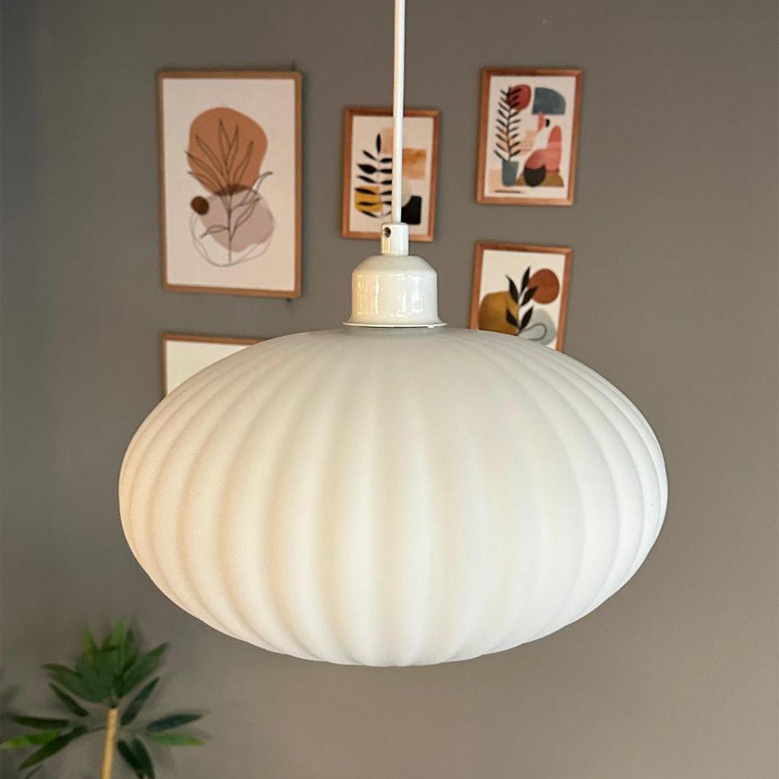 Bamyum Pendelleuchte Elegant Glas-Kronleuchter Hängelampe Restaurant günstig online kaufen