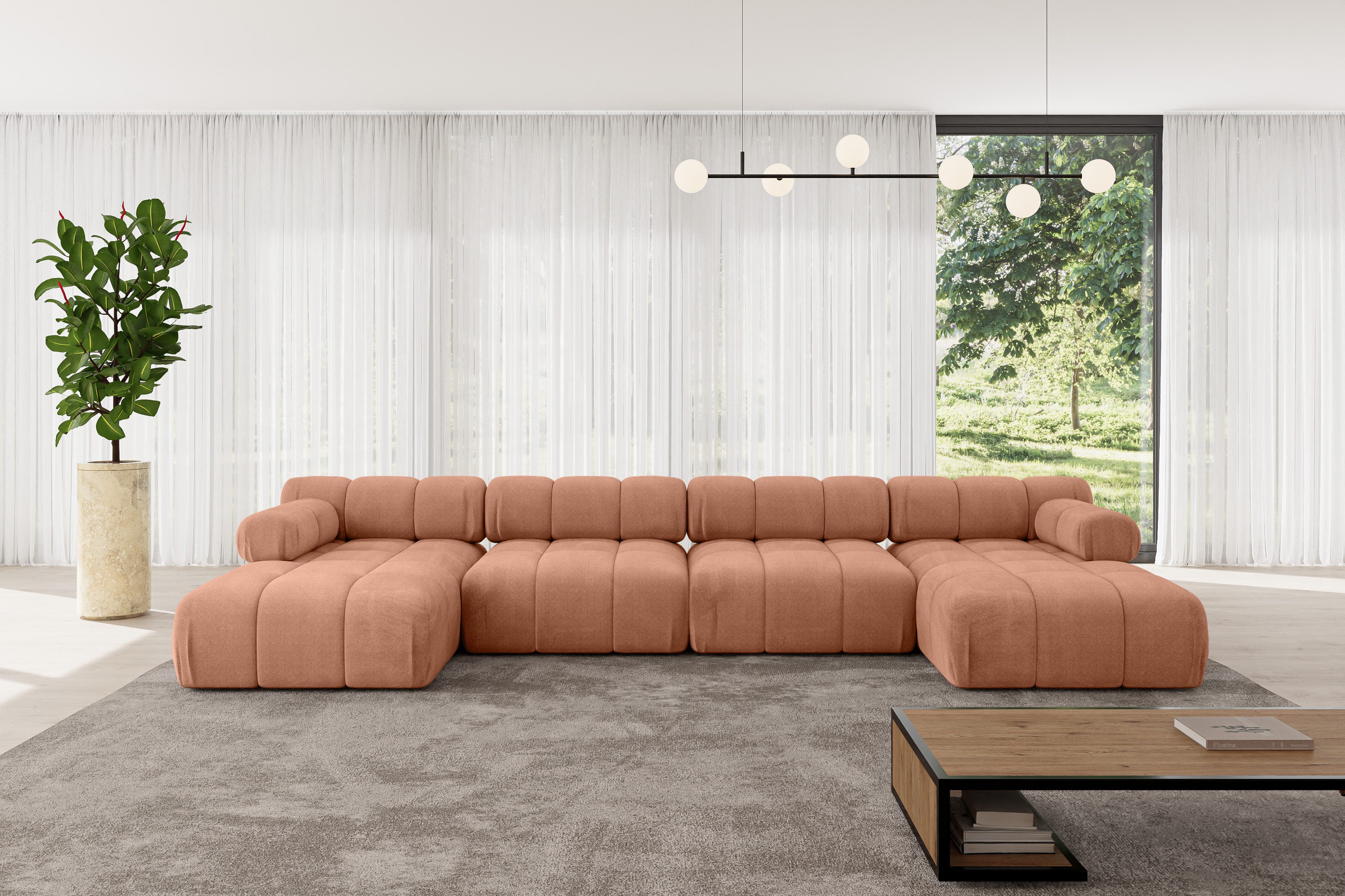 ALTDECOR Wohnlandschaft Tesso-U2, Corner Sofa U-Form günstig online kaufen