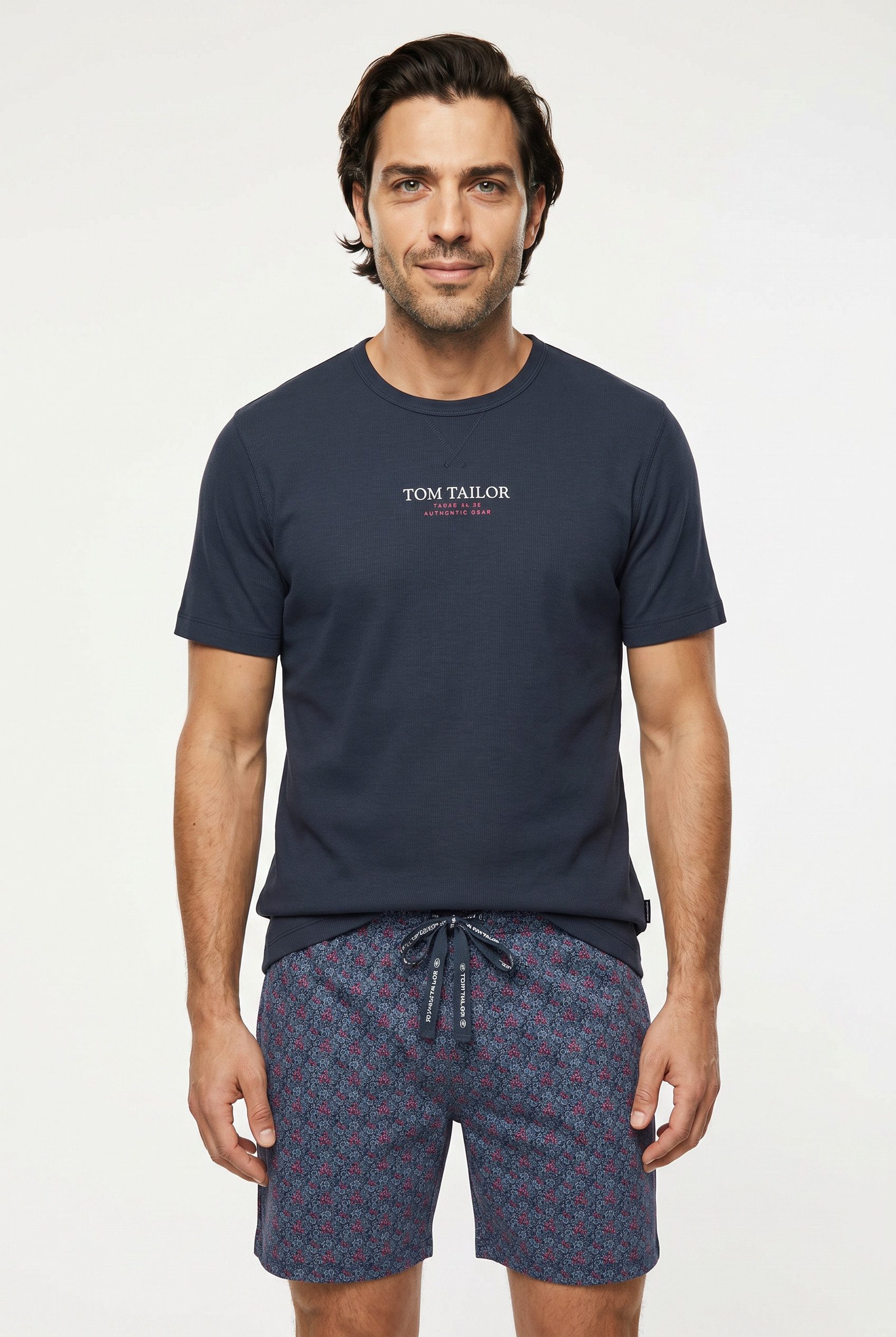TOM TAILOR Shorty aus Baumwolle, Single Jersey Material, für Sleepwear