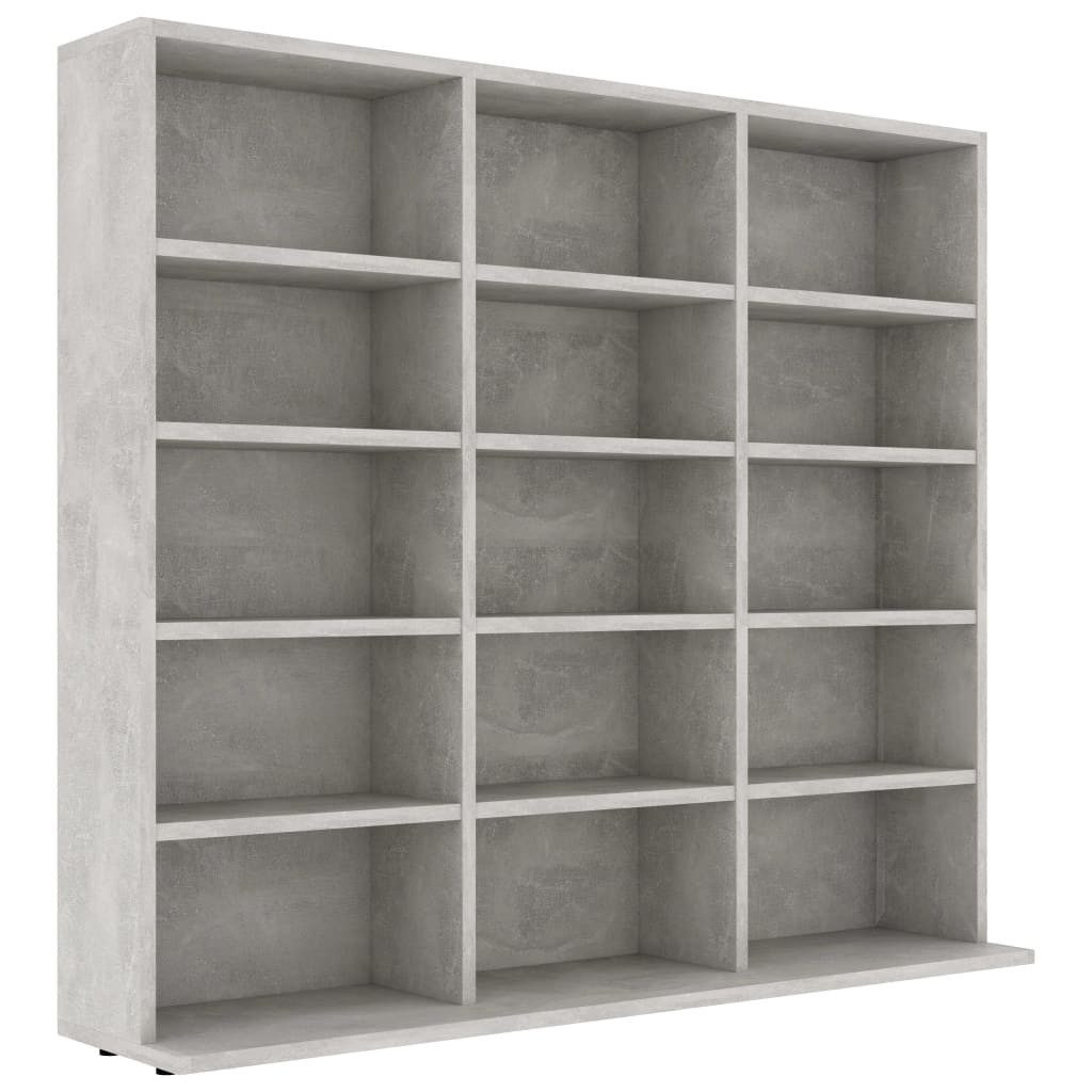 vidaXL Regal CD-Regal Betongrau 102x23x89,5 cm günstig online kaufen