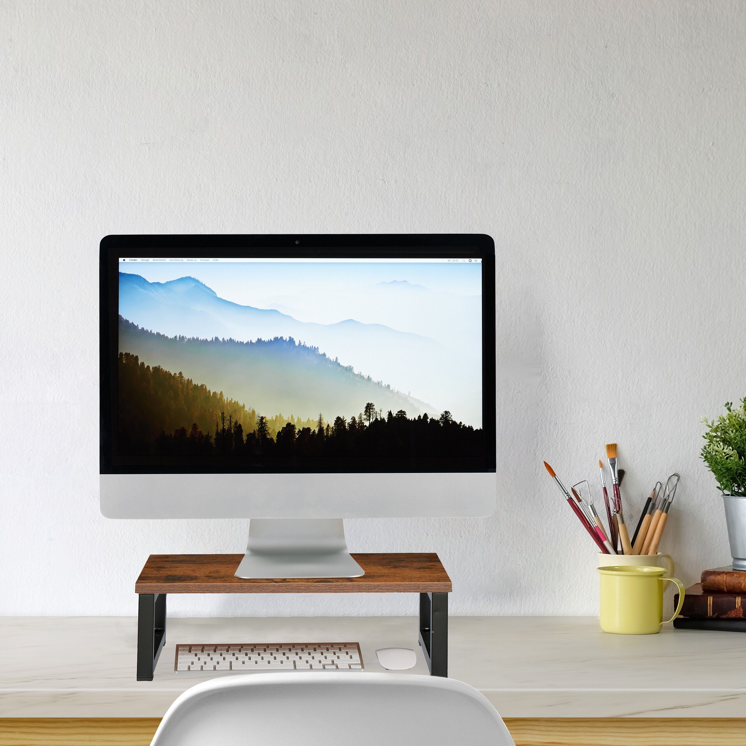 relaxdays Monitorständer im Industrial-Design, (1-tlg., XL) – Bild 2 von 5