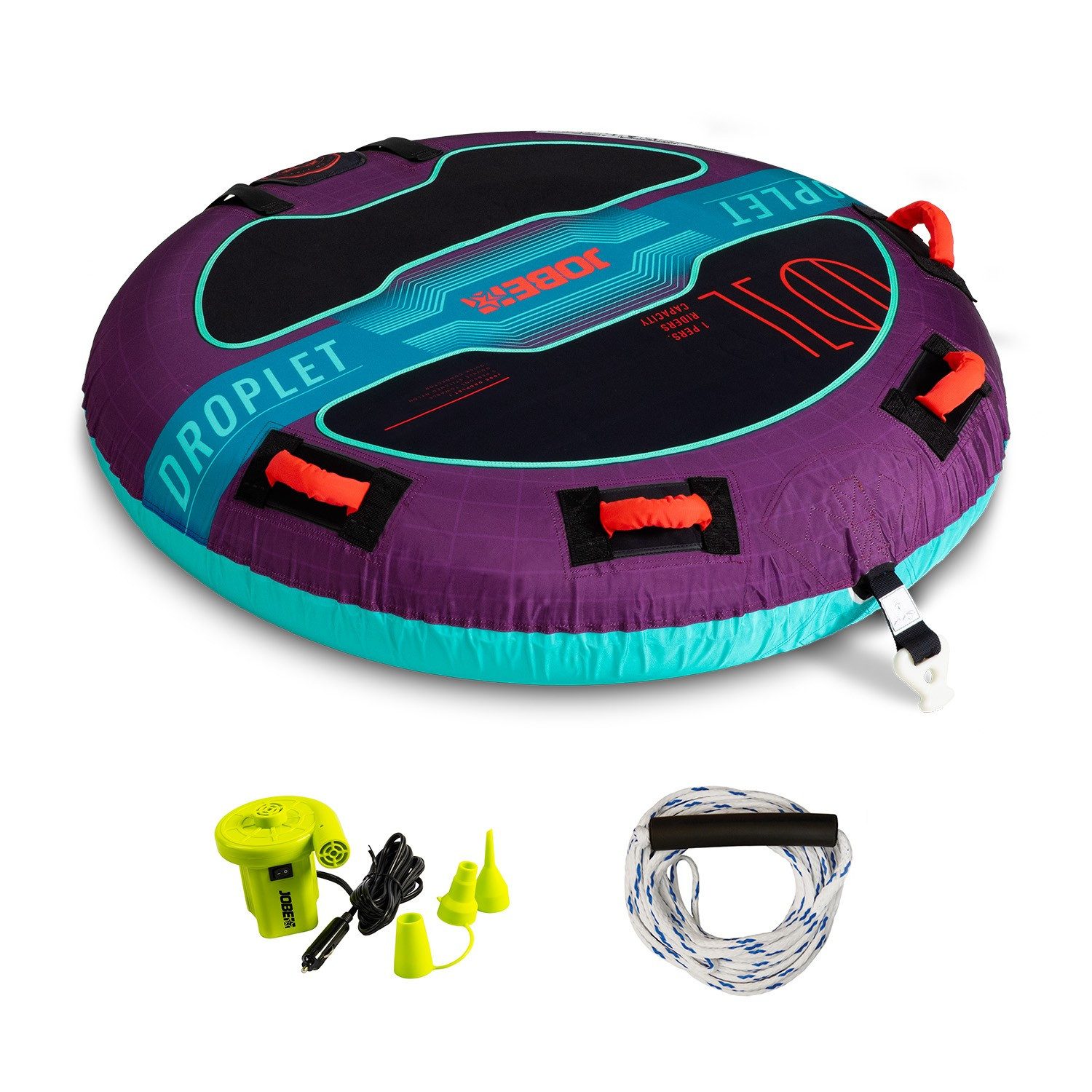 Jobe Wellenreiter Jobe DROPLET TOWABLE PACKAGE 1 Persoen Tube Decktube Schleppring