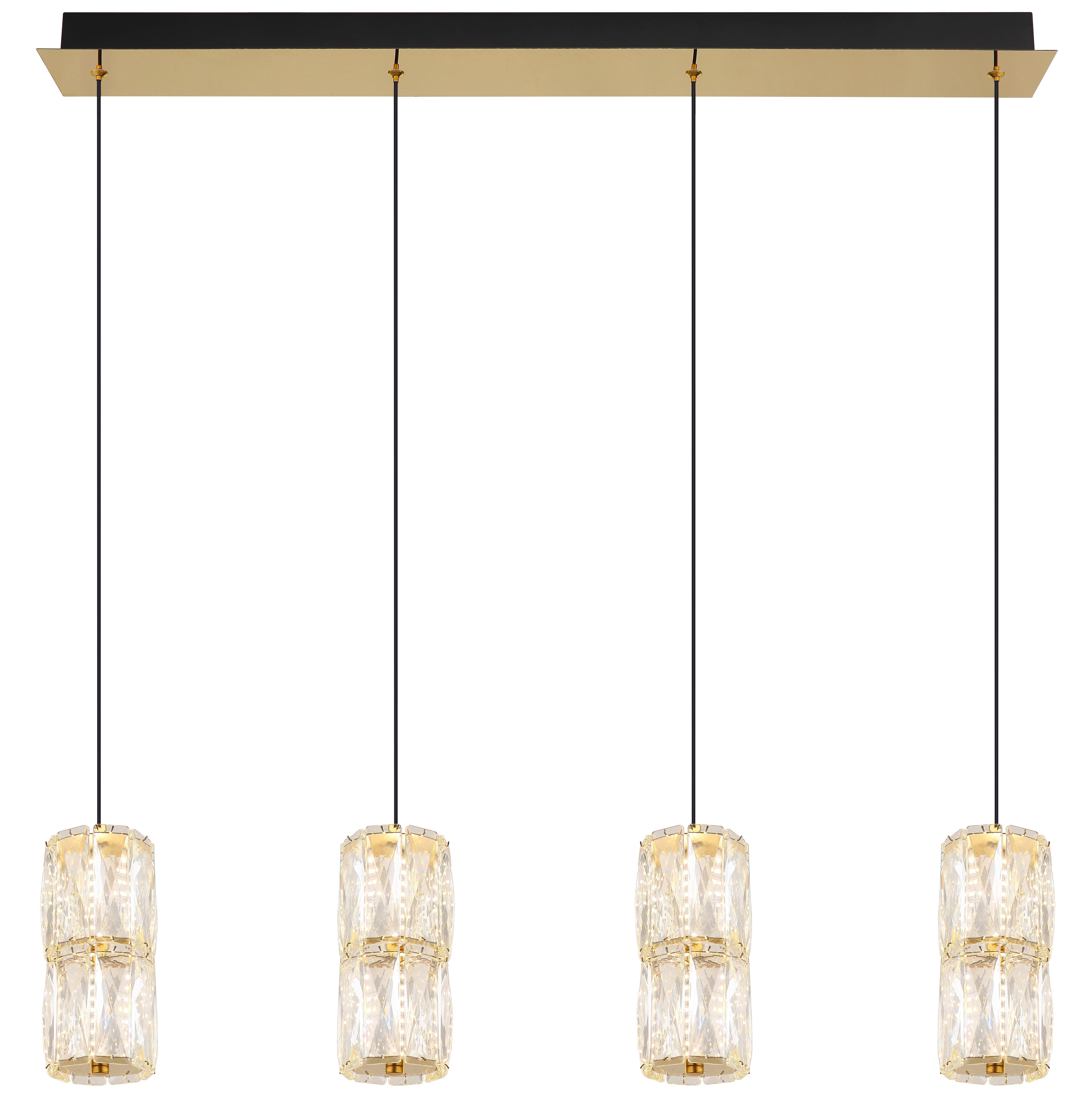 GLOBO LIGHTING LED Pendelleuchte STEFANIE, LED fest integriert, Warmweiß, Hängelampe/Hängeleuchte/Wohnzimmer/Esstisch/elegant
