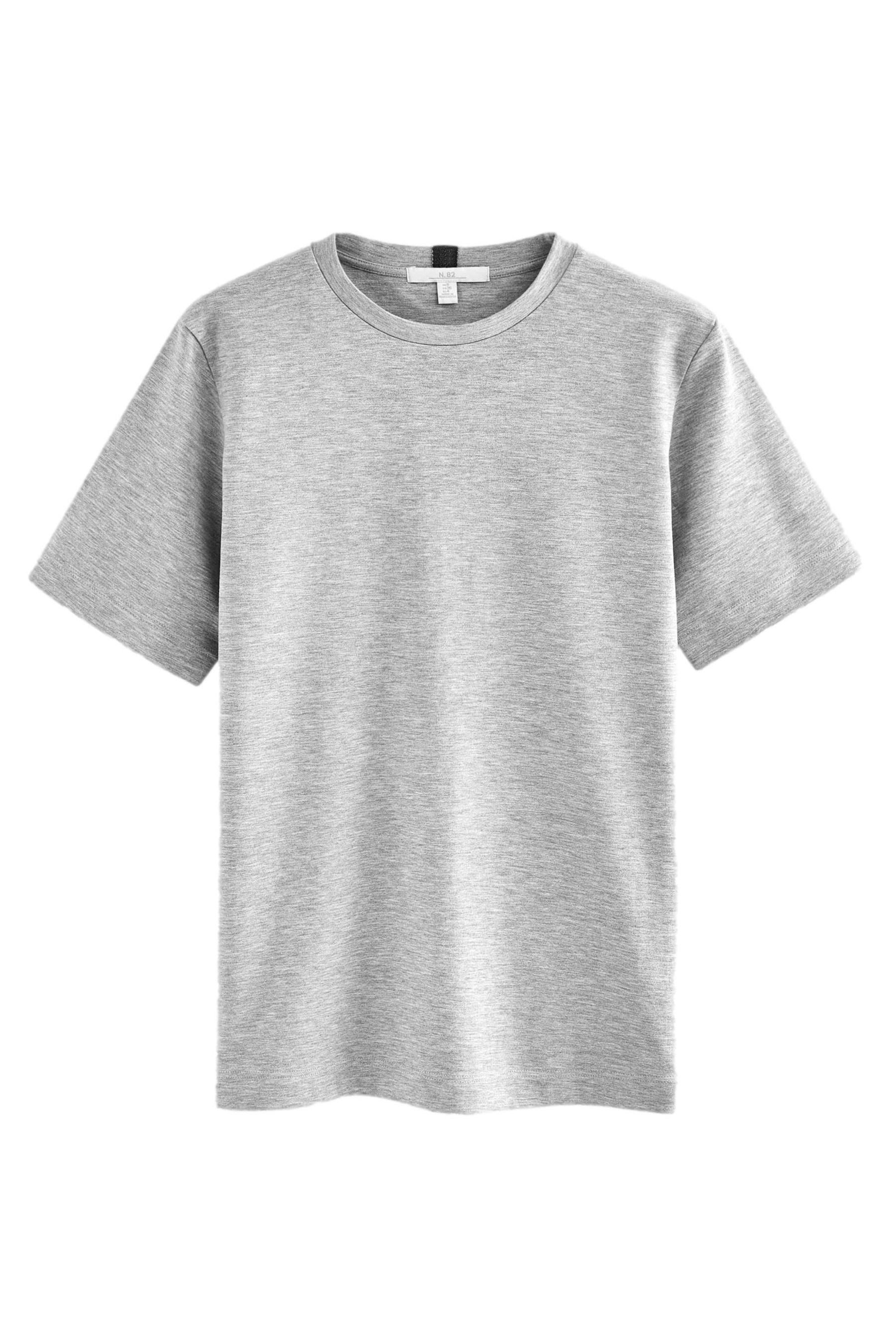 Next T-Shirt Schweres T-Shirt mit Rundhalsausschnitt (1-tlg)