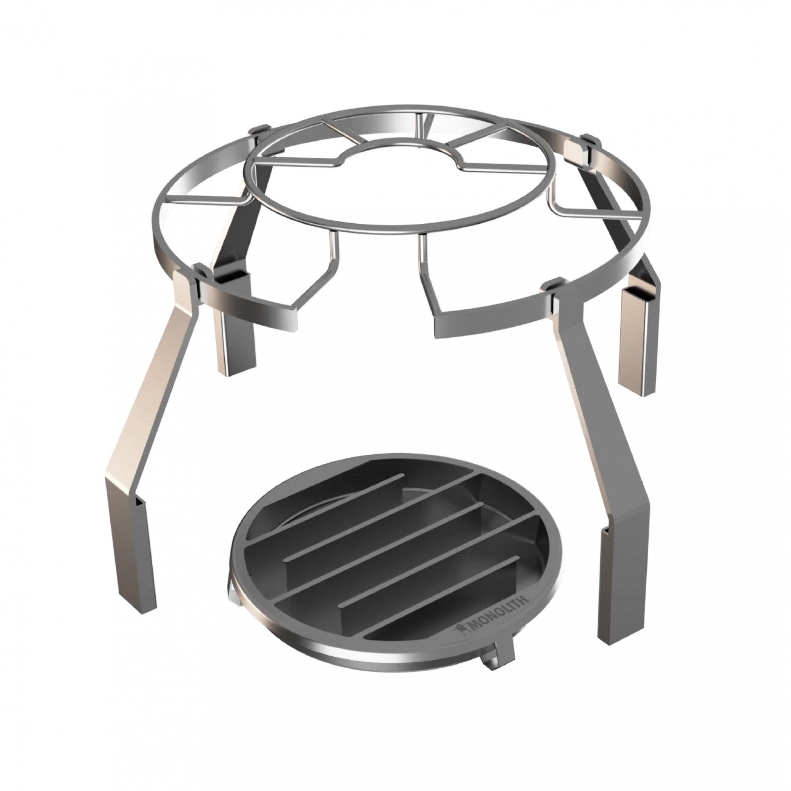 MONOLITH Keramikgrill Monolith Smoke Set .66 mit Smoke Generator für Monolith .66 (LeCHEF)