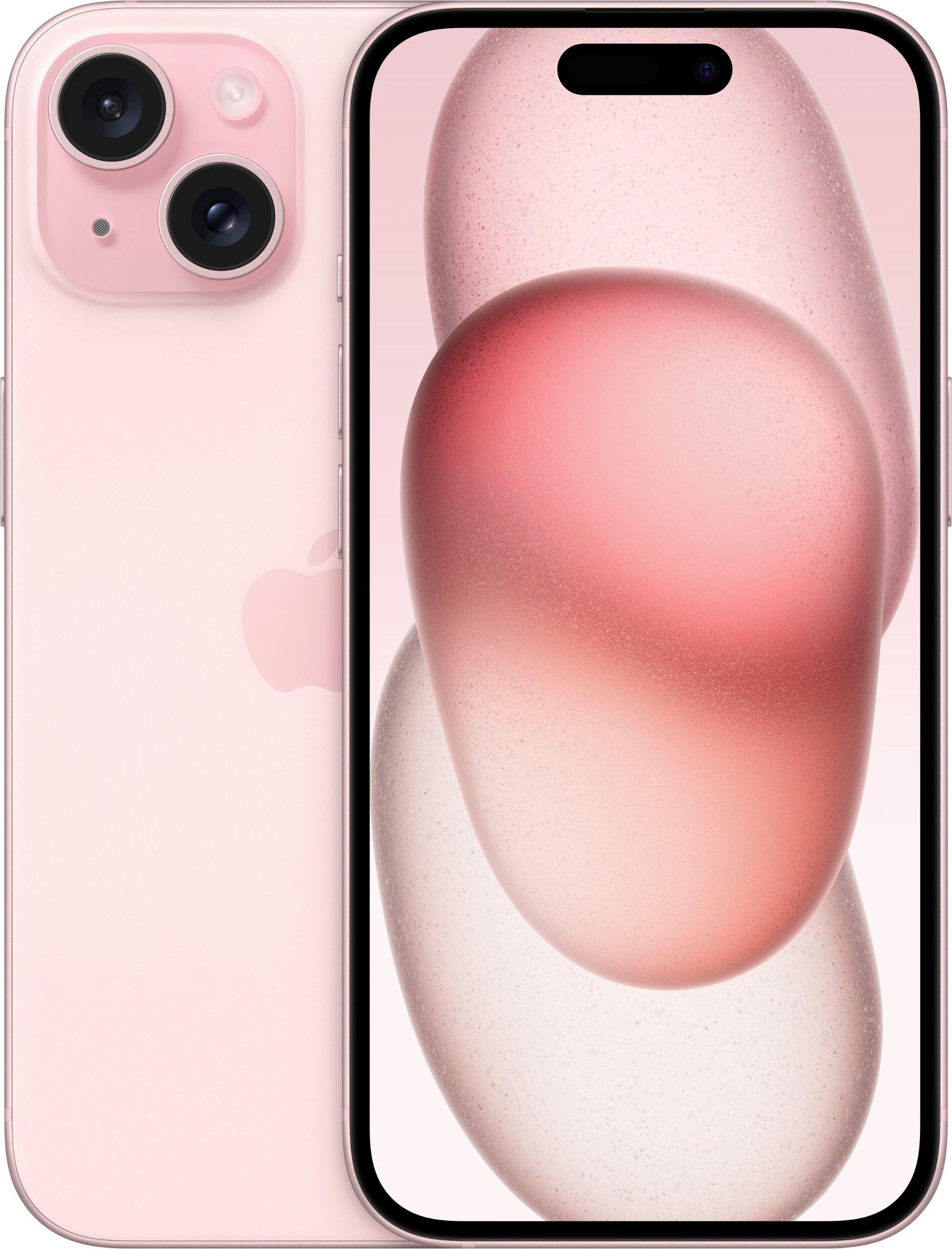 Apple iPhone 15 256GB Smartphone (15,5 cm/6,1 Zoll, 256 GB Speicherplatz, 48 MP Kamera) rosa | alle Smartphones