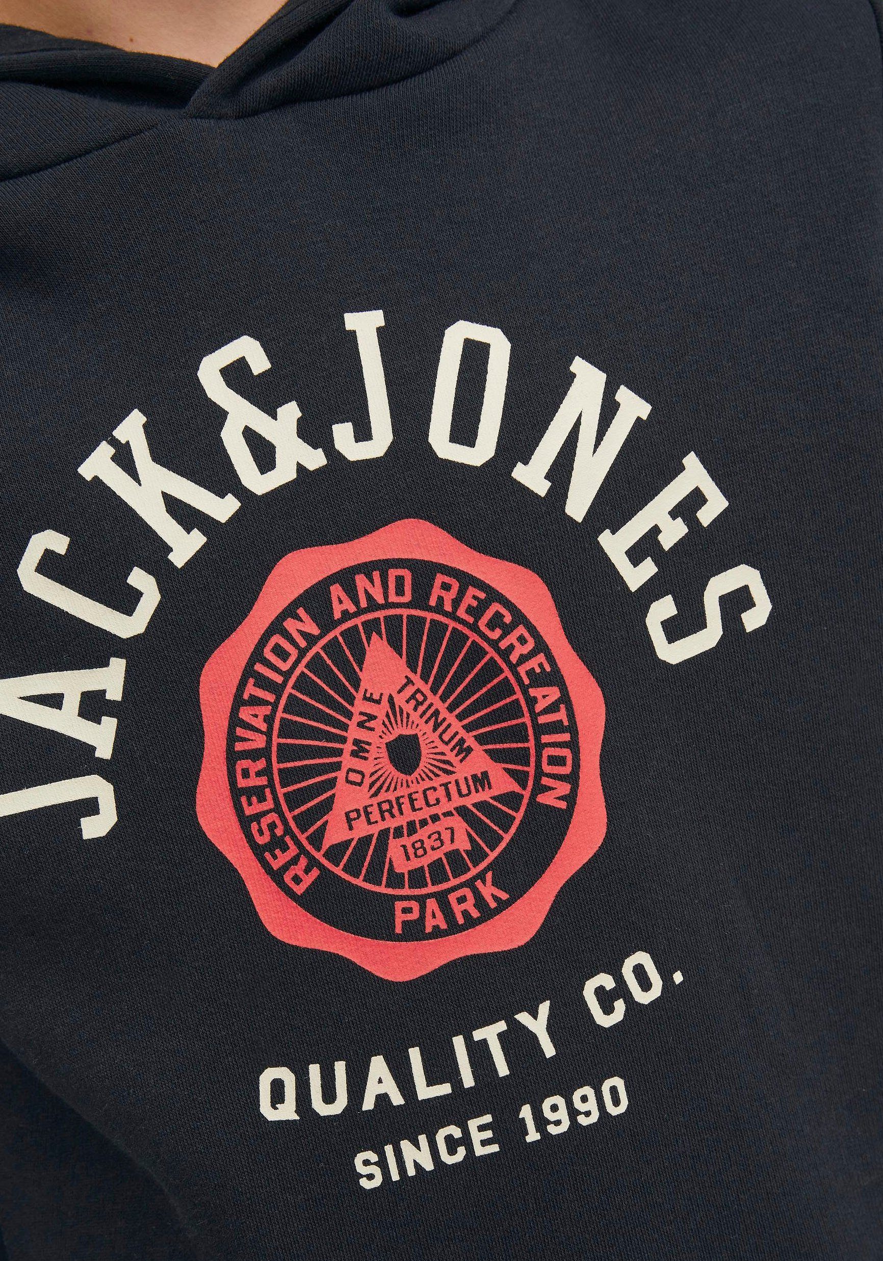 Jack & Jones Junior black Kapuzensweatshirt