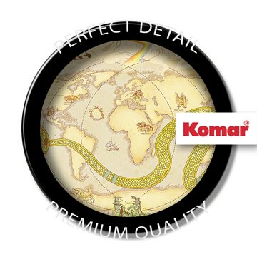 Komar Leinwandbild Keilrahmenbild - Marvel World Map - Größe 40 x 40 cm, Disney (1 St)
