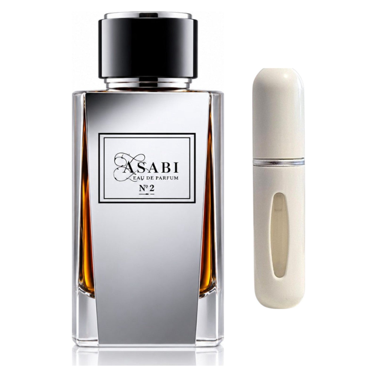Asabi Duft-Set N°2 Intense EDP – Orientalisch Blumig Holzig + Parfümzerstäuber (leer)