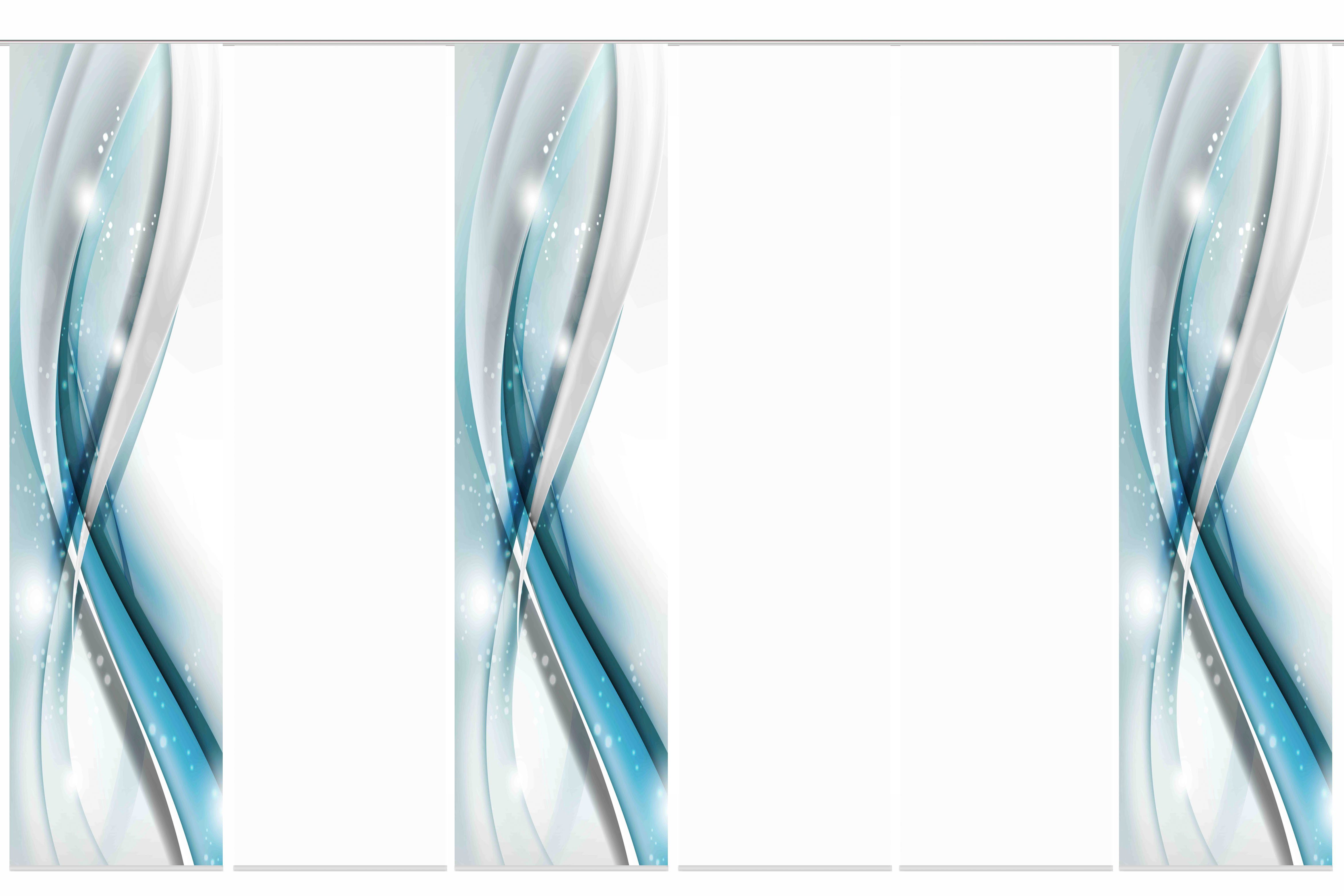 HOME WOHNIDEEN Schiebegardine "GLIWE" Paneelwagen 6 Stk. tlg. Schiebevorhan günstig online kaufen