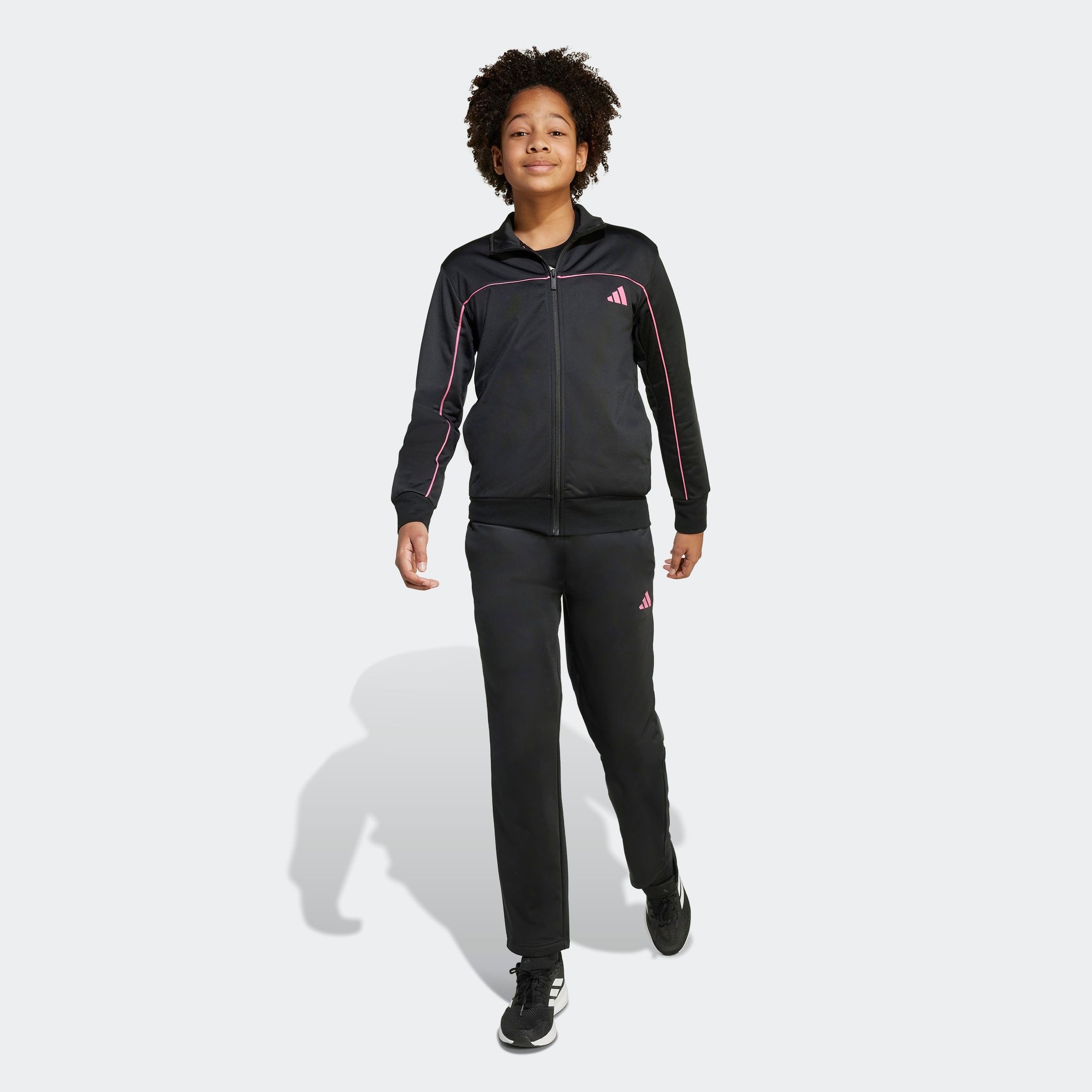 adidas Sportswear Trainingsanzug J CP TR TS (2-tlg), für Kinder und Teens, zweiteiliges Set, mit Stehkragen