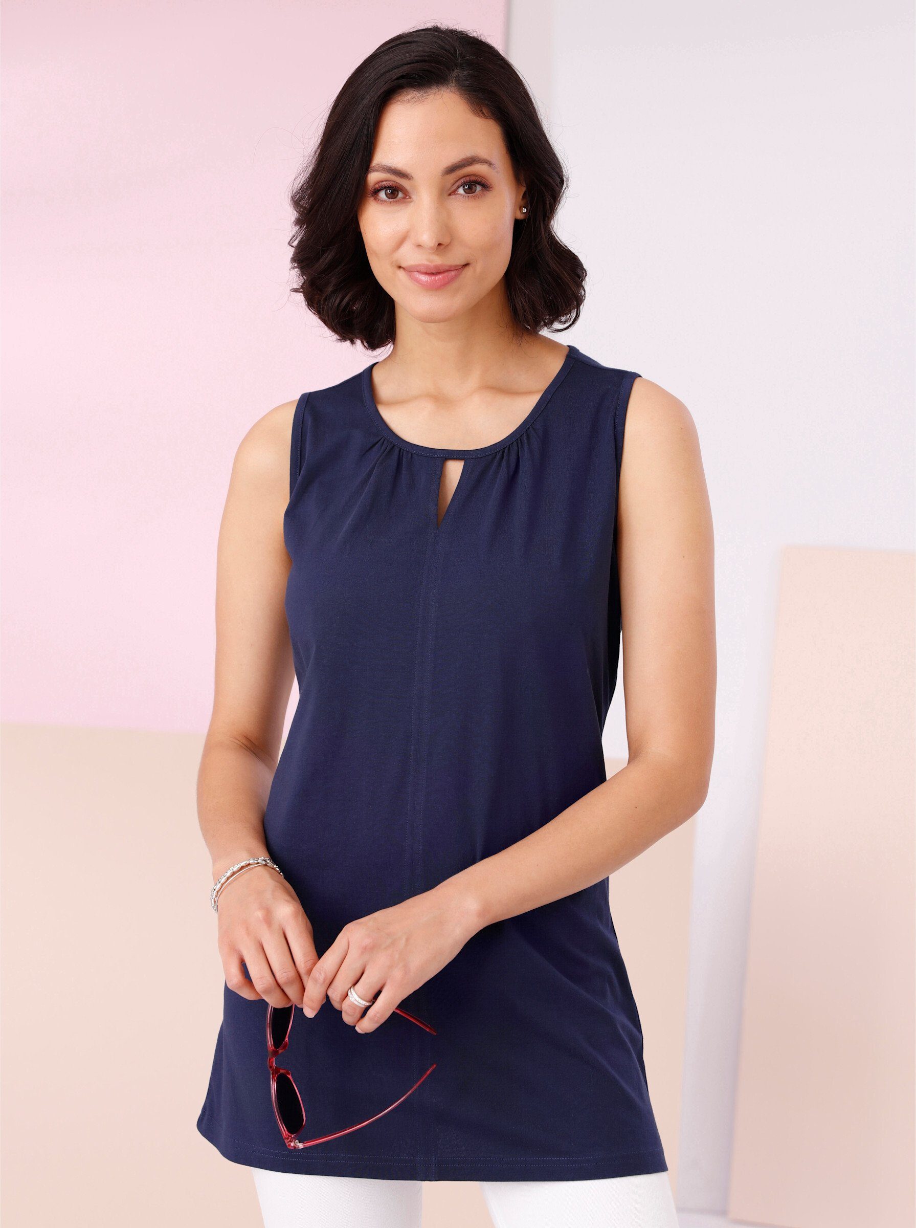 Sieh an! Shirttop Longtop Ärmellos günstig online kaufen