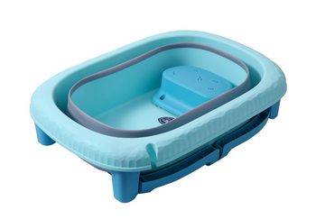 FOXSPORT Babybadewanne 3 in 1 Faltbare Badewanne für Kleinkinder & Kinder, Haustier, (Tragbare Badewanne für Dusche, Kinder Summer Schwimmbad), Wanne mit Badewannensitz für 3-6 Jahre und Duschrille für 0-3 Jahre