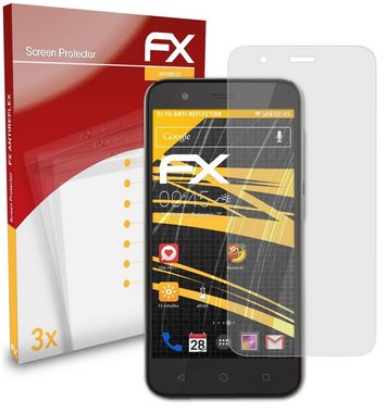 atFoliX Schutzfolie für Vodafone Smart Prime 7, (3 Folien), Entspiegelnd und stoßdämpfend