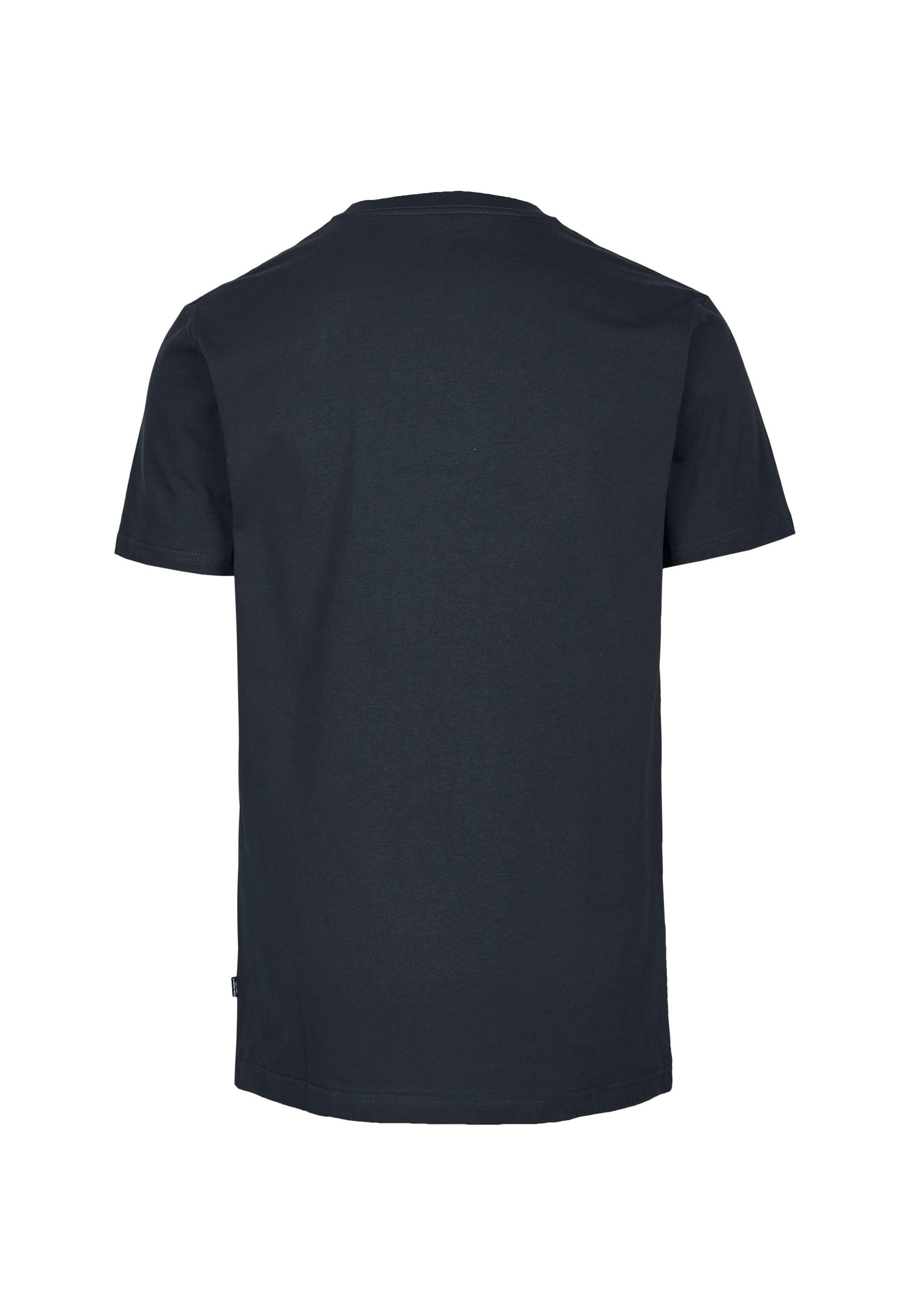 Cleptomanicx T-Shirt Embro mit (1-tlg) Gull-Stickerei Gull dunkelgrau-blau