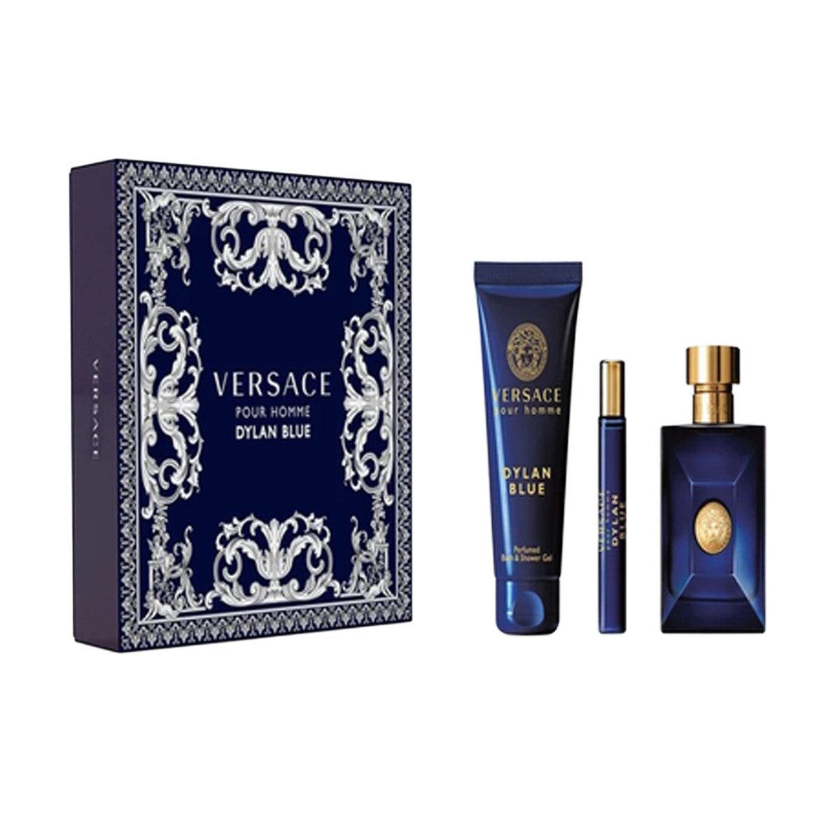 Eau de Toilette VERSACE DYLAN BLUE SET: EDT SPRAY 100ML + SG 150ML + EDT SPRAY 10ML
