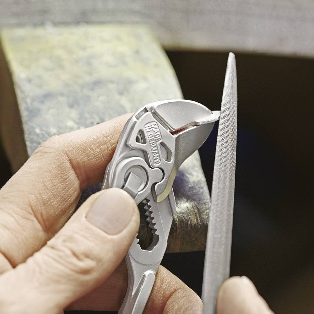 Knipex Wasserpumpenzange Mini-Zangenschlüssel vernickelt 125 mm 86 03 125
