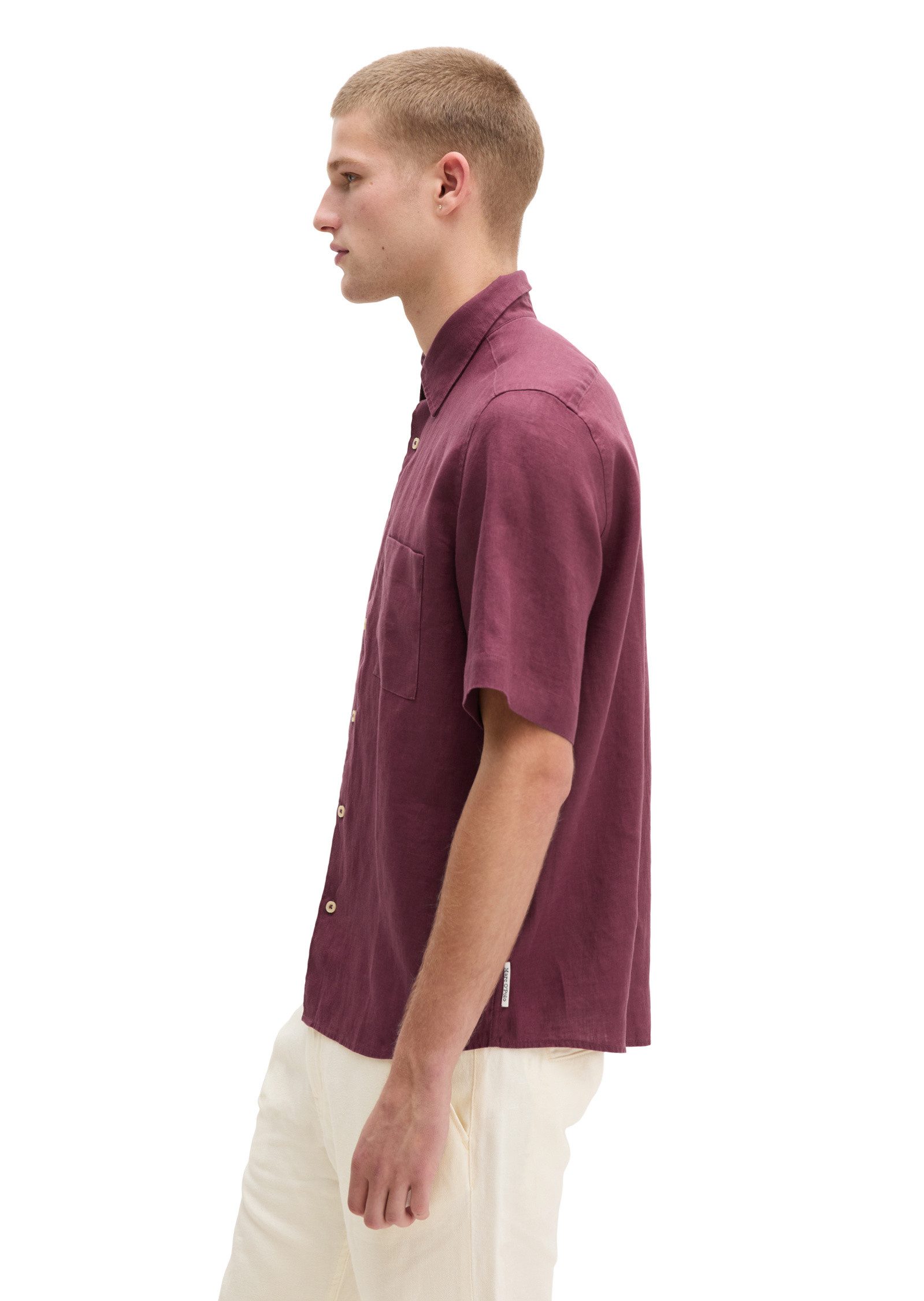 Marc O'Polo Kurzarmhemd aus reinem Leinen günstig online kaufen