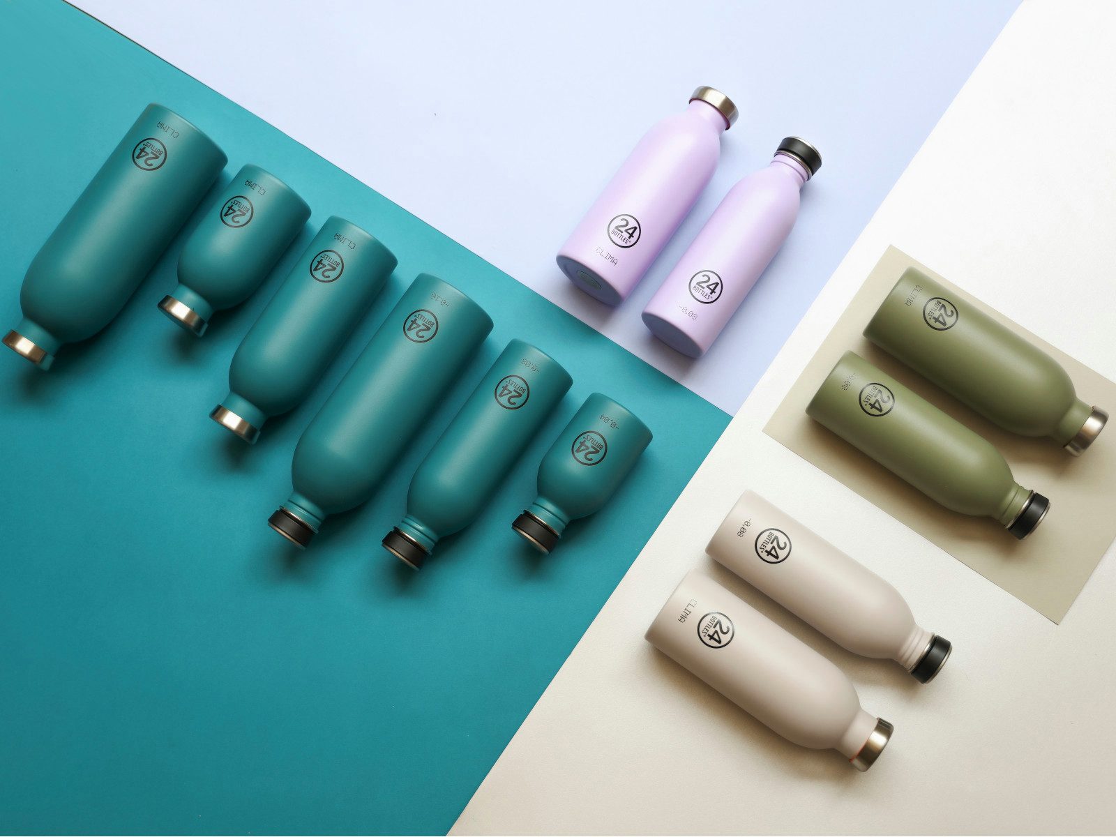 24 Bottles Trinkflasche Urban Bottle Powder Blue 1l