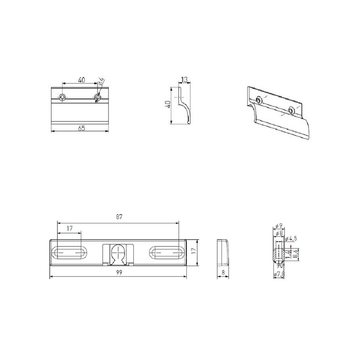 MS Beschläge Fenstergriff Balkontürset Alu Balkontürgriff günstig online kaufen