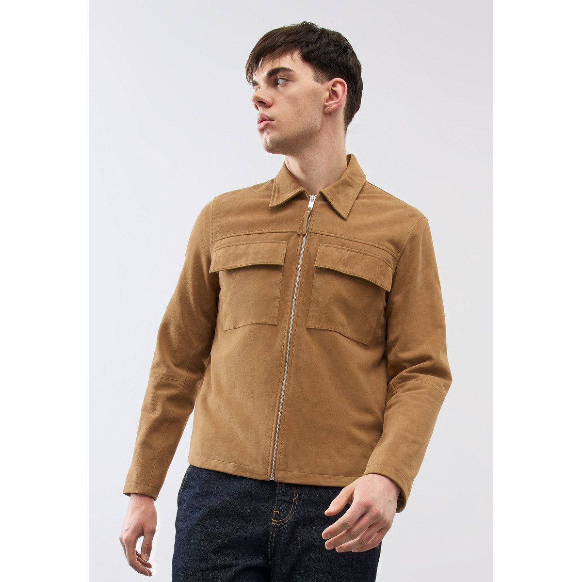 Bolongaro Trevor Lederjacke Turner Herren Bomberjacke, Freizeitjacke, Blazer, Pufferjacke, Übergangsjacke