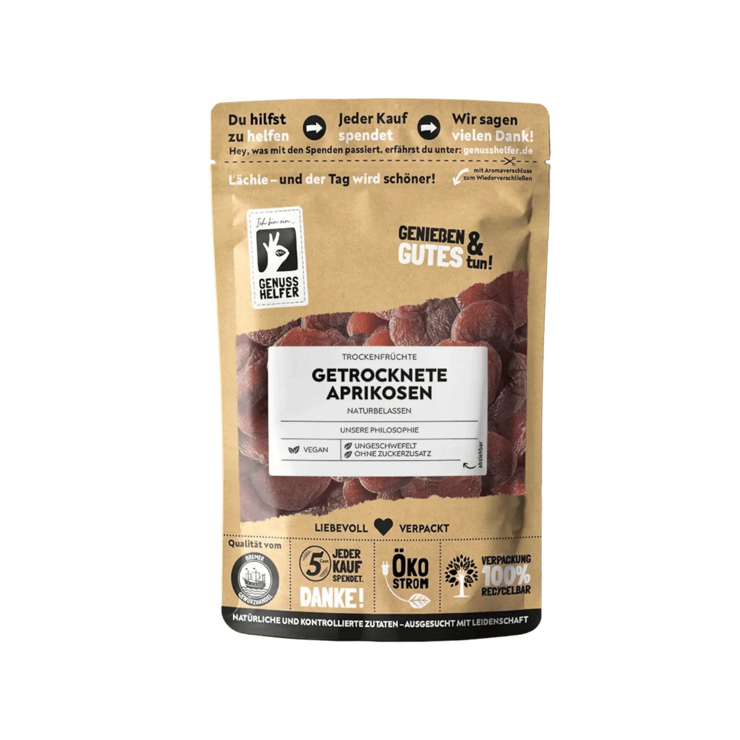 Bremer Gewürzhandel Trockenfrüchte Aprikosen, getrocknet, 250 g