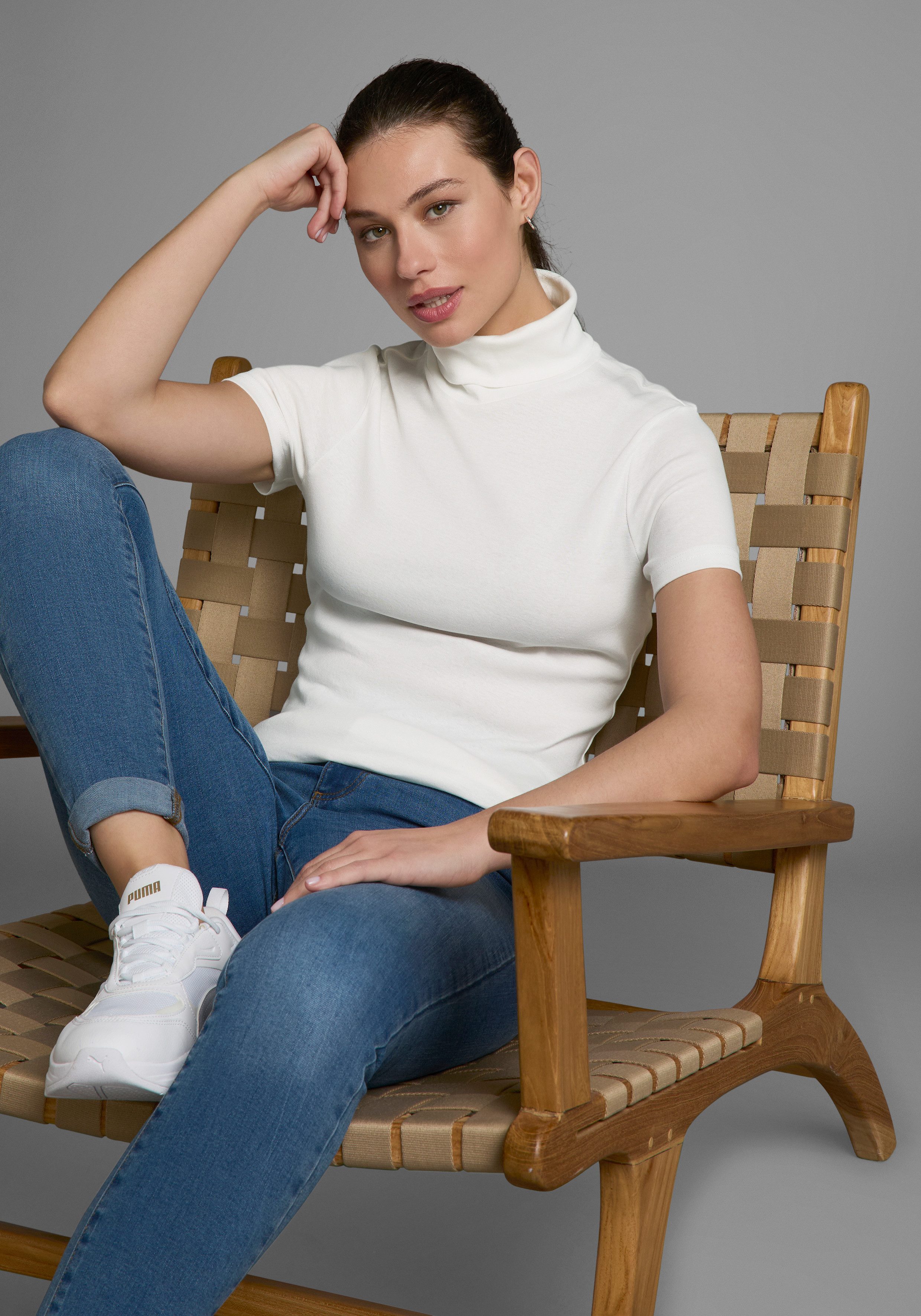 Flashlights Rollkragenshirt (2er-Pack) eng geschnitten, aus elastischem Material, im 2er-Pack