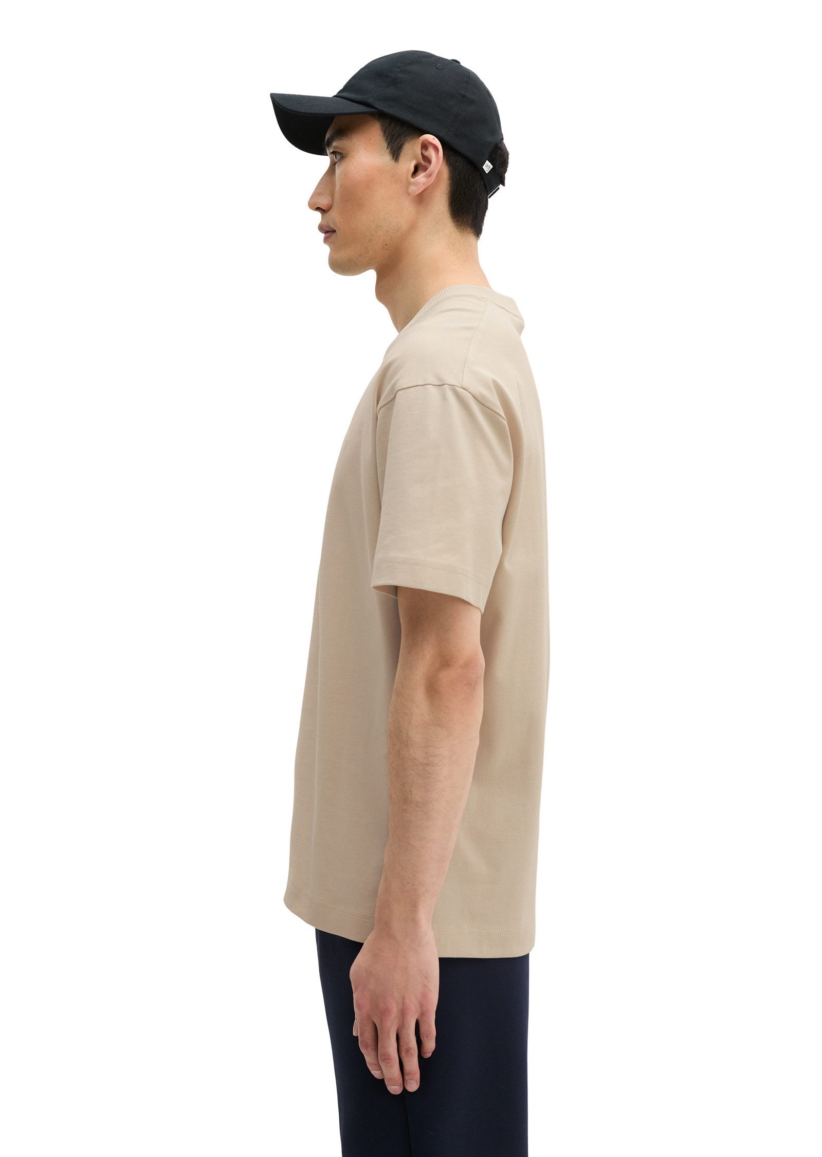 Marc O'Polo T-Shirt aus schwerem Bio-Baumwoll-Jersey