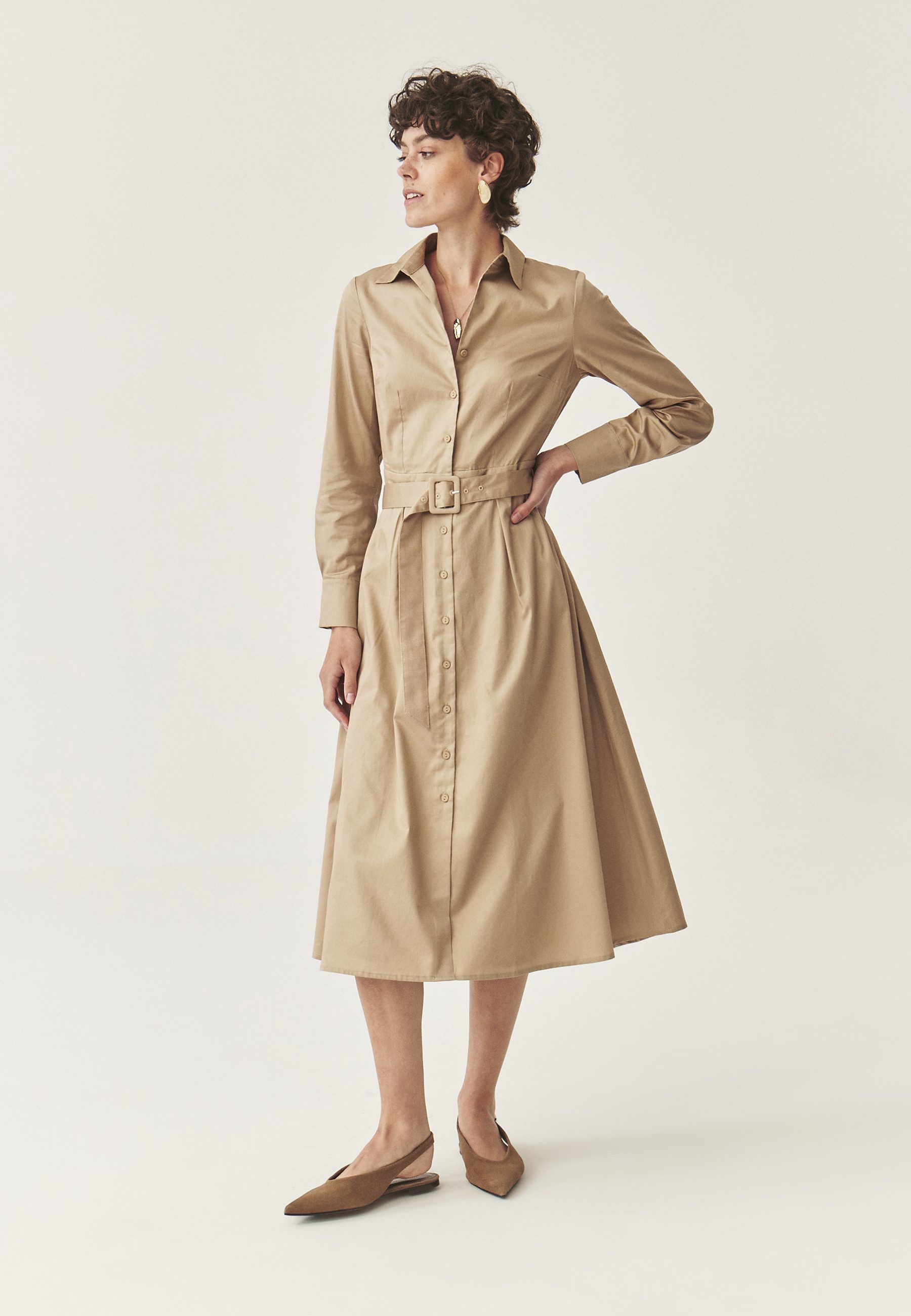 TATUUM Midikleid Baumwolle Hemdkleid - Ronni