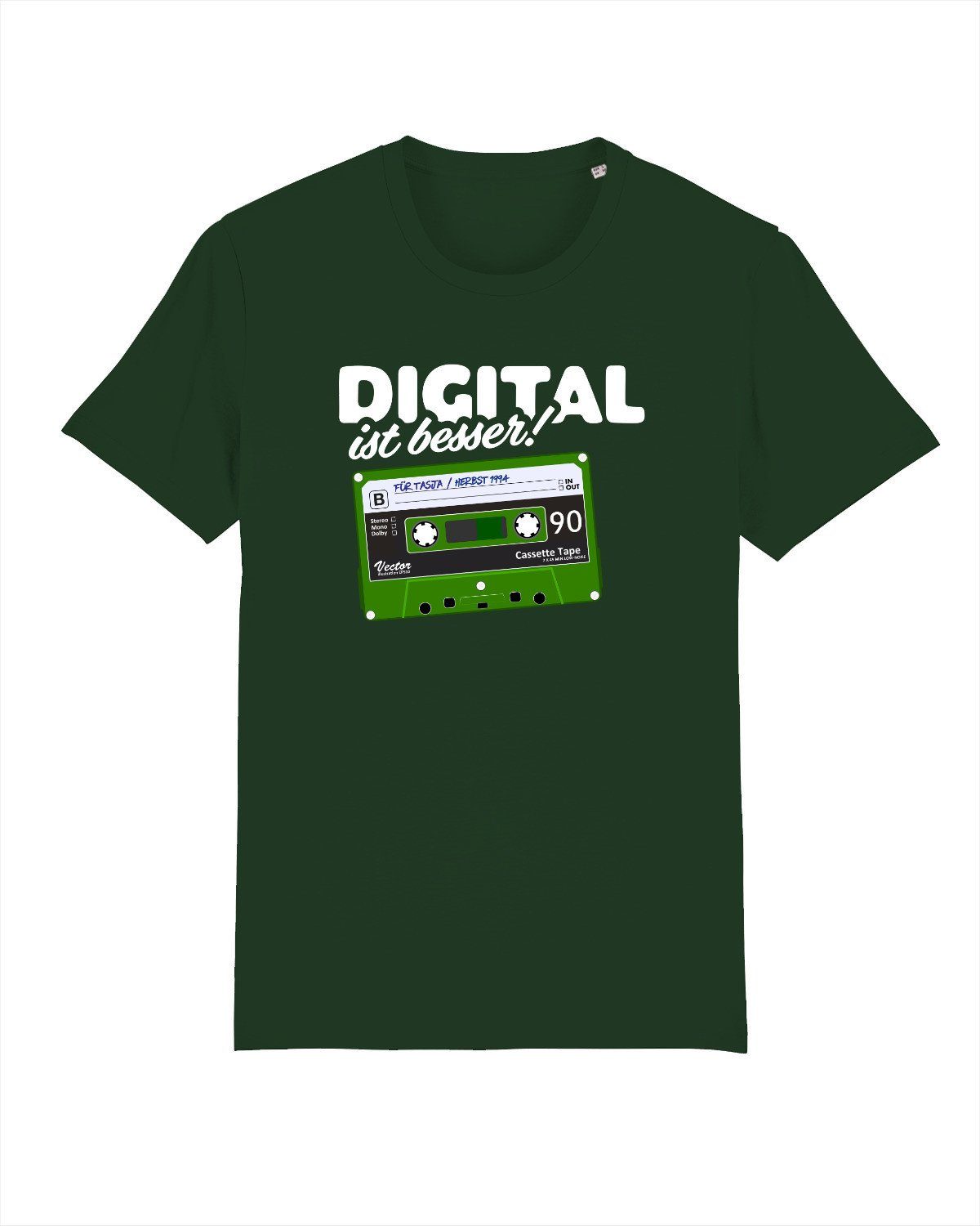 besser ist (1-tlg) wat? Digital flaschengrün Apparel Print-Shirt