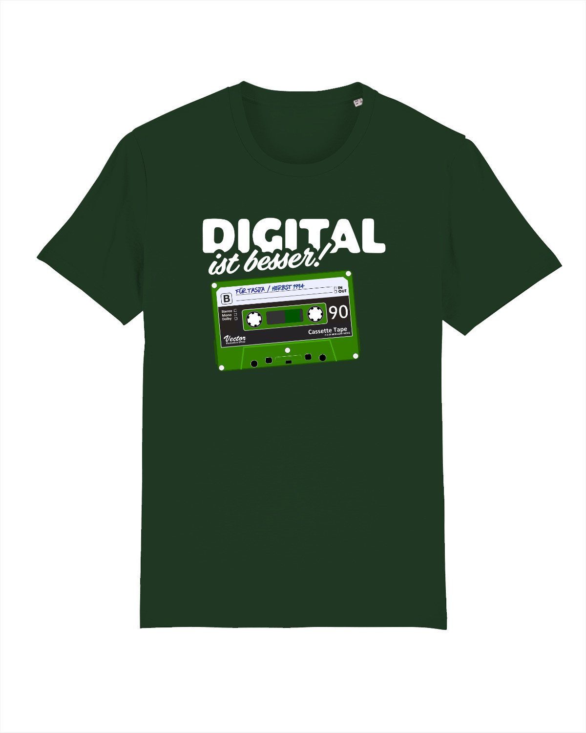 ist (1-tlg) wat? Apparel besser flaschengrün Digital Print-Shirt