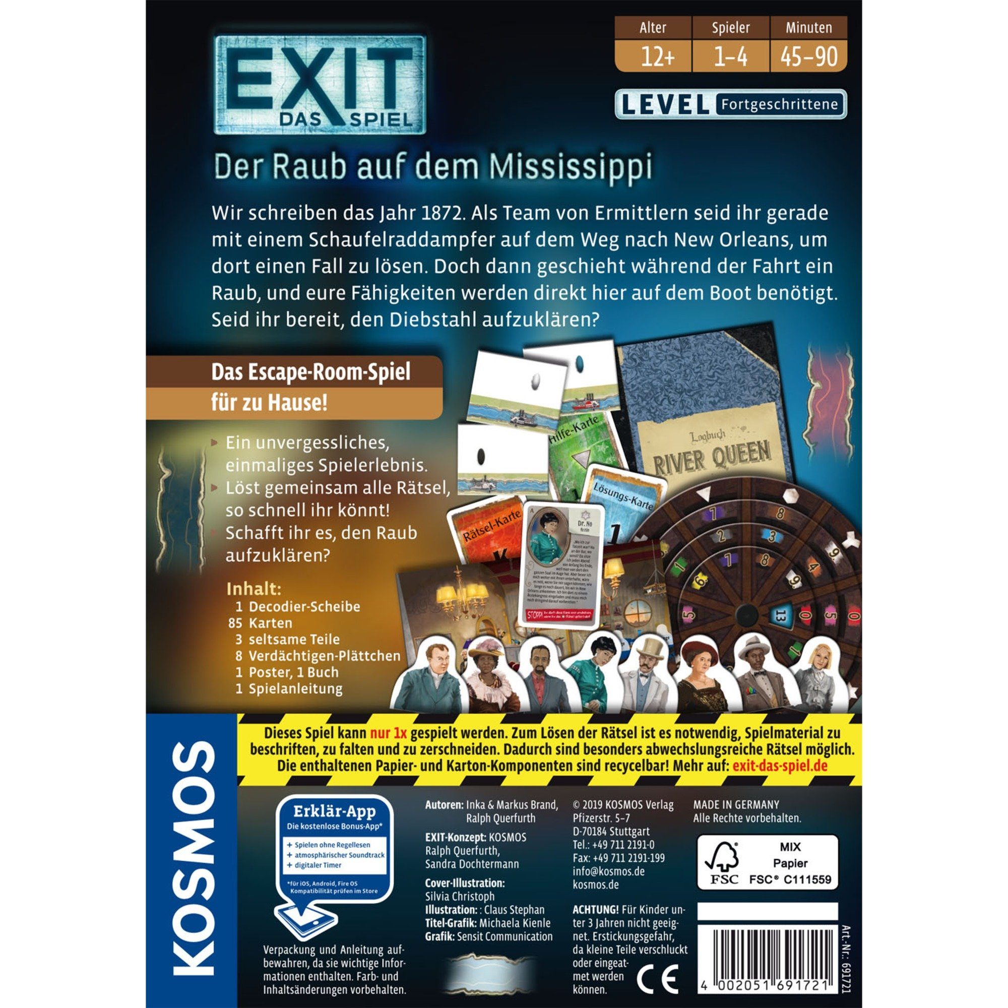 Kosmos Spiel Kosmos EXIT - Das Spiel - Der Raub auf dem