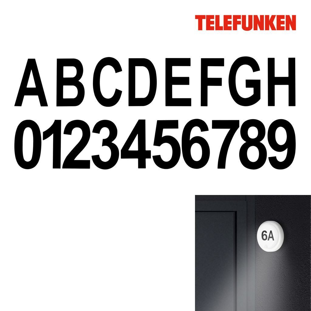 Telefunken Außen-Wandleuchte 314800TF, LED fest integriert, 2700K - Extra-Warmweiß