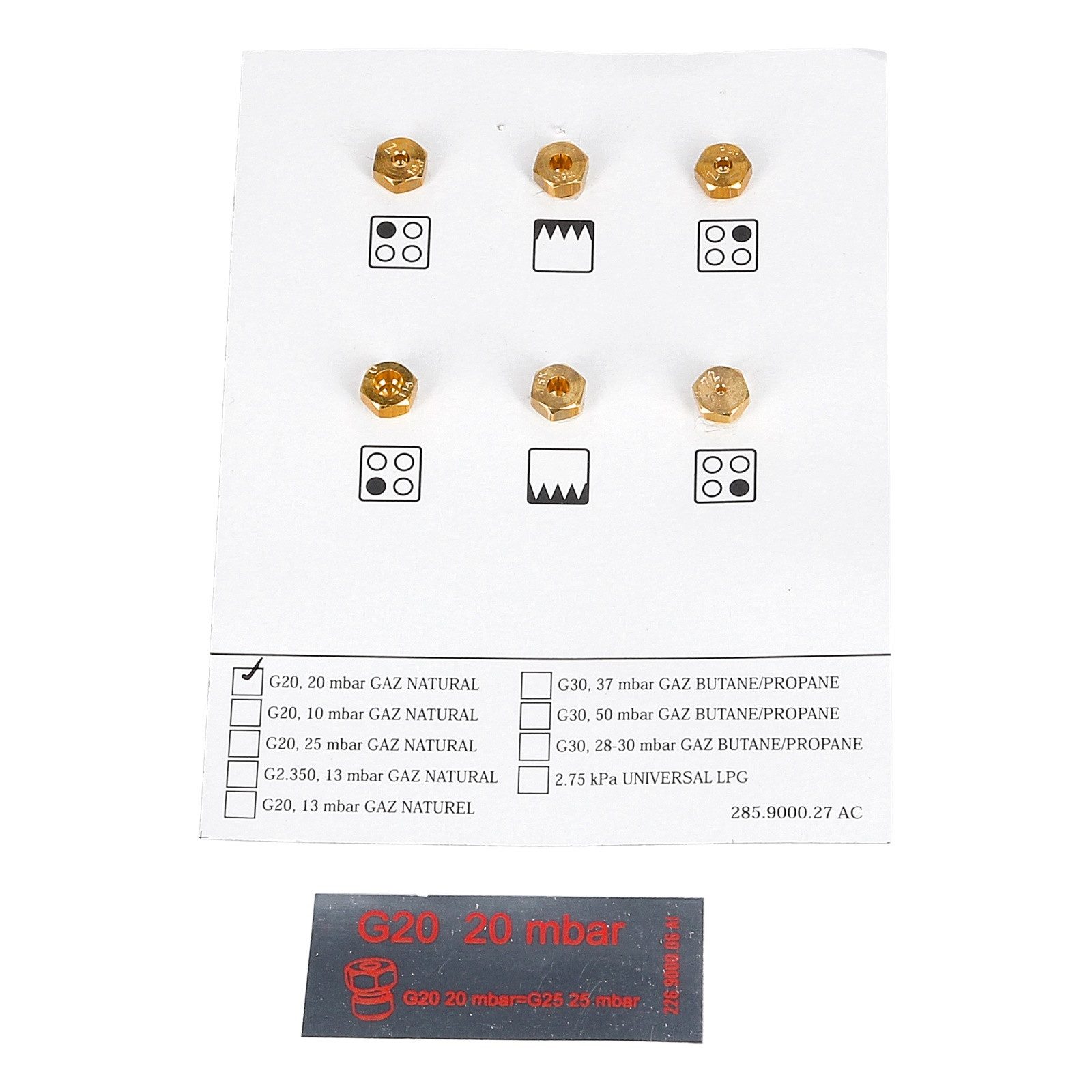 easyPART Montagezubehör Backofen wie Beko 4431910060 Düsen G20-20 für Kochstellen, Backofen / Herd