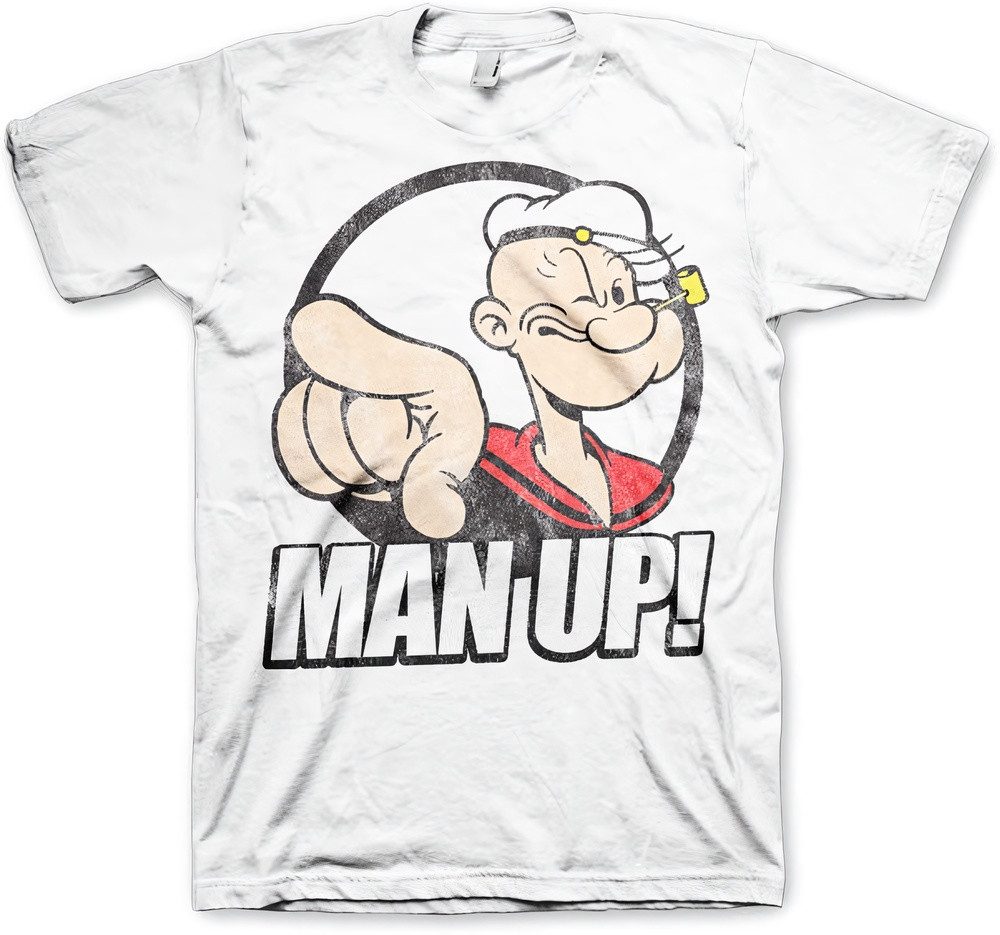 Popeye T-Shirt Man Up Big Tall T-Shirt