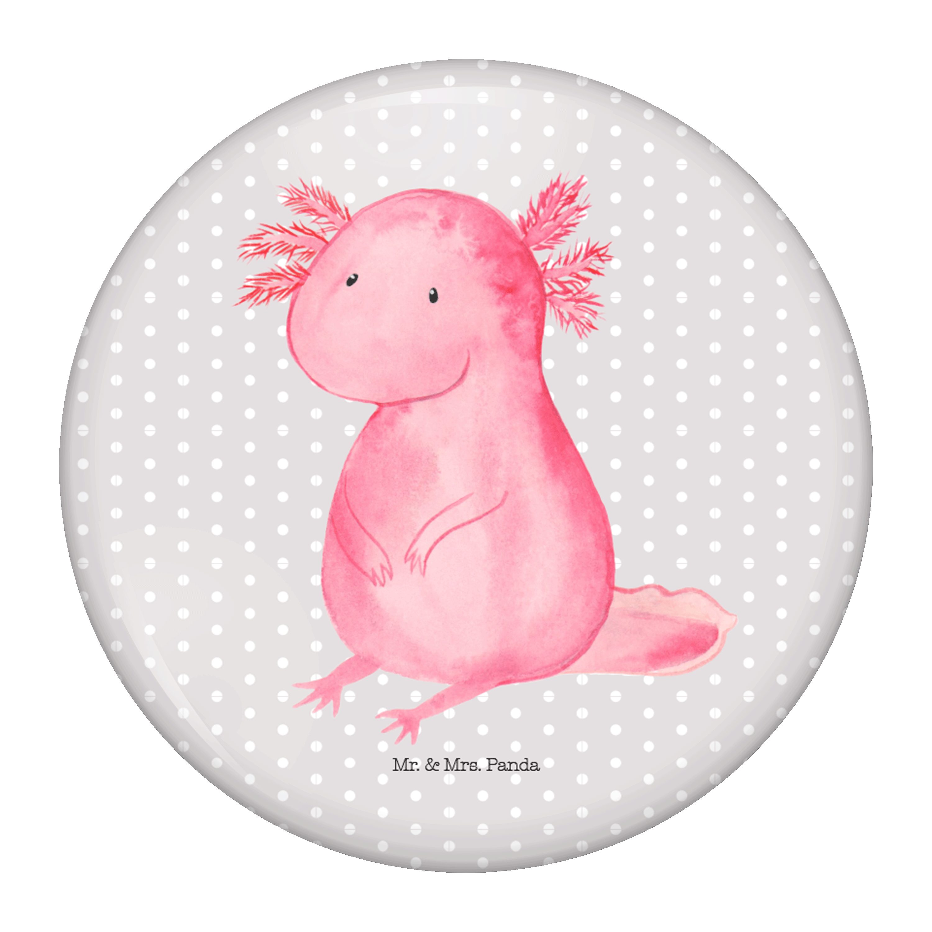 Mr. & Mrs. Panda Anstecknadel Axolotl Niedlich, (Packung), Badge Anstecker Rucksack Pin