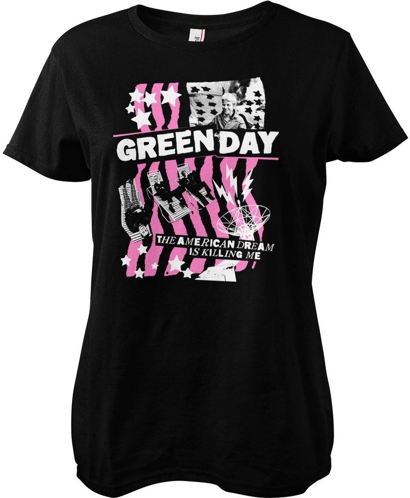 Green Day T-Shirt American Dream Girly Tee