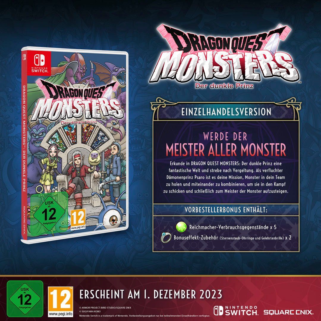 dunkle Der MONSTERS: DRAGON Switch QUEST Nintendo Prinz SquareEnix