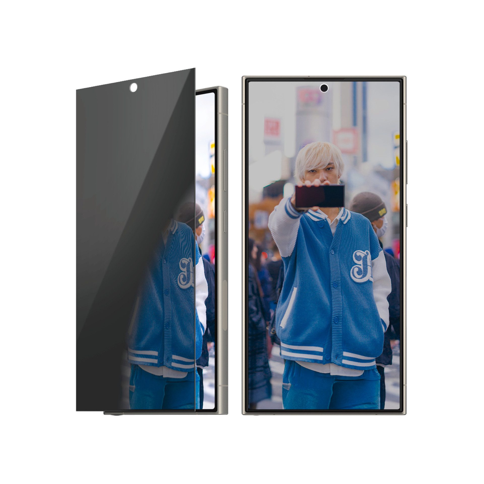PanzerGlass Displayschutzglas Ultra-Wide Fit Privacy Screen Protection für Samsung Galaxy S25 Ultra, Blickschutz, Schutzfolie, Bildschirmschutz, kratz- & stoßfest